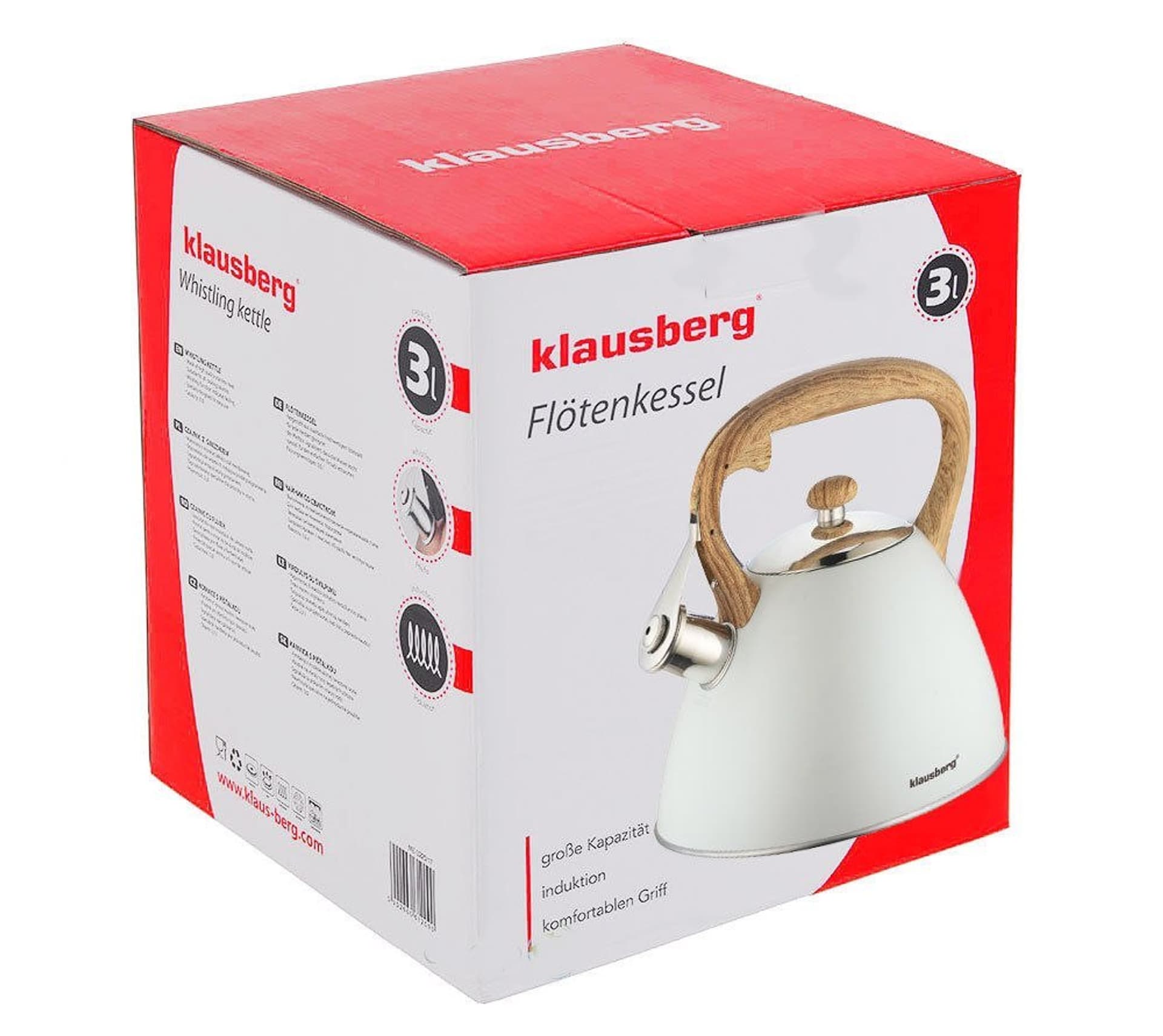 

CZAJNIK Z GWIZDKIEM KLAUSBERG 3L KB-7264