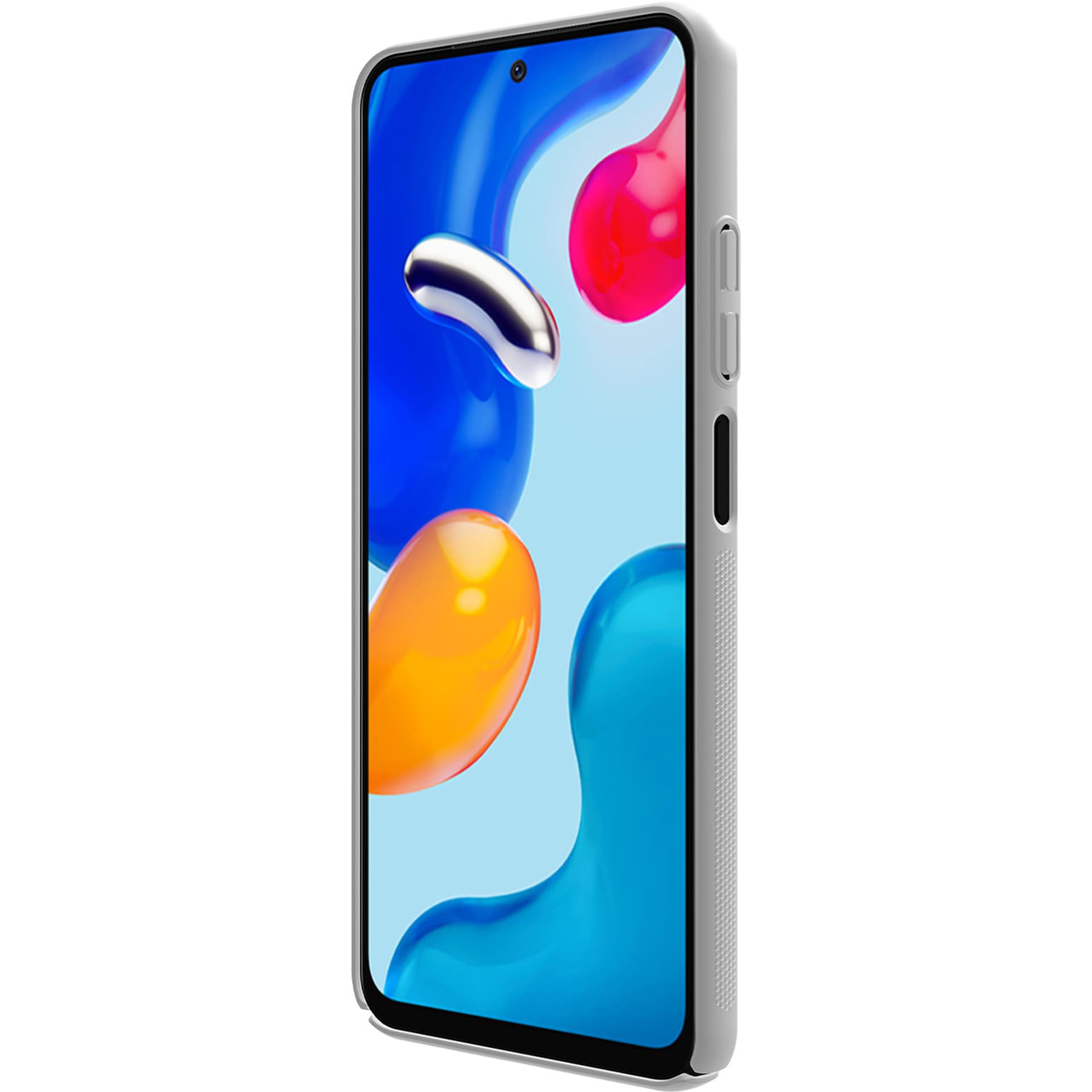 

Nillkin Super Frosted Shield wzmocnione etui pokrowiec + podstawka Xiaomi Redmi Note 11S / Note 11 biały