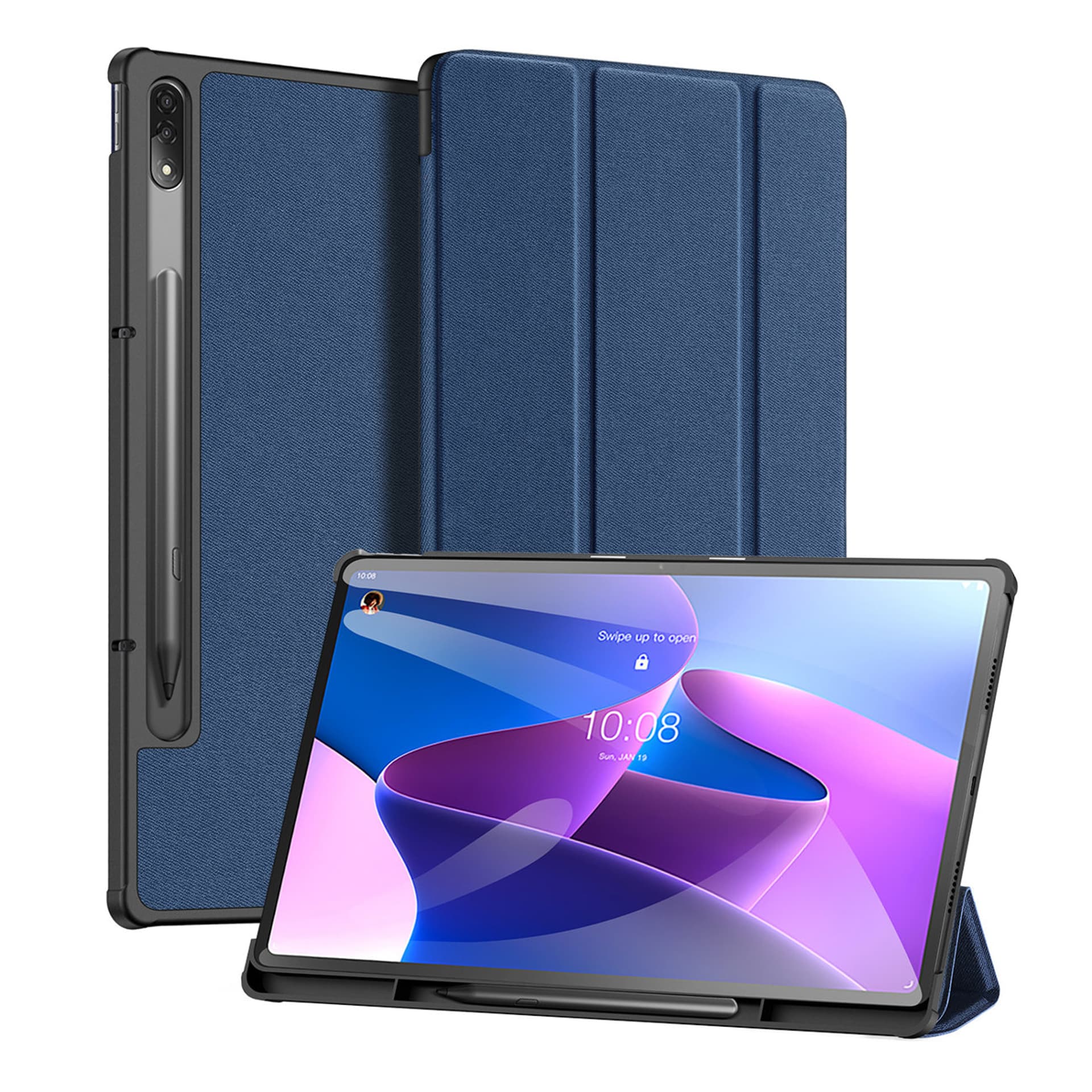 

DUX DUCIS Domo składany pokrowiec etui na tablet z funkcją Smart Sleep podstawka Lenovo Tab P12 Pro niebieski