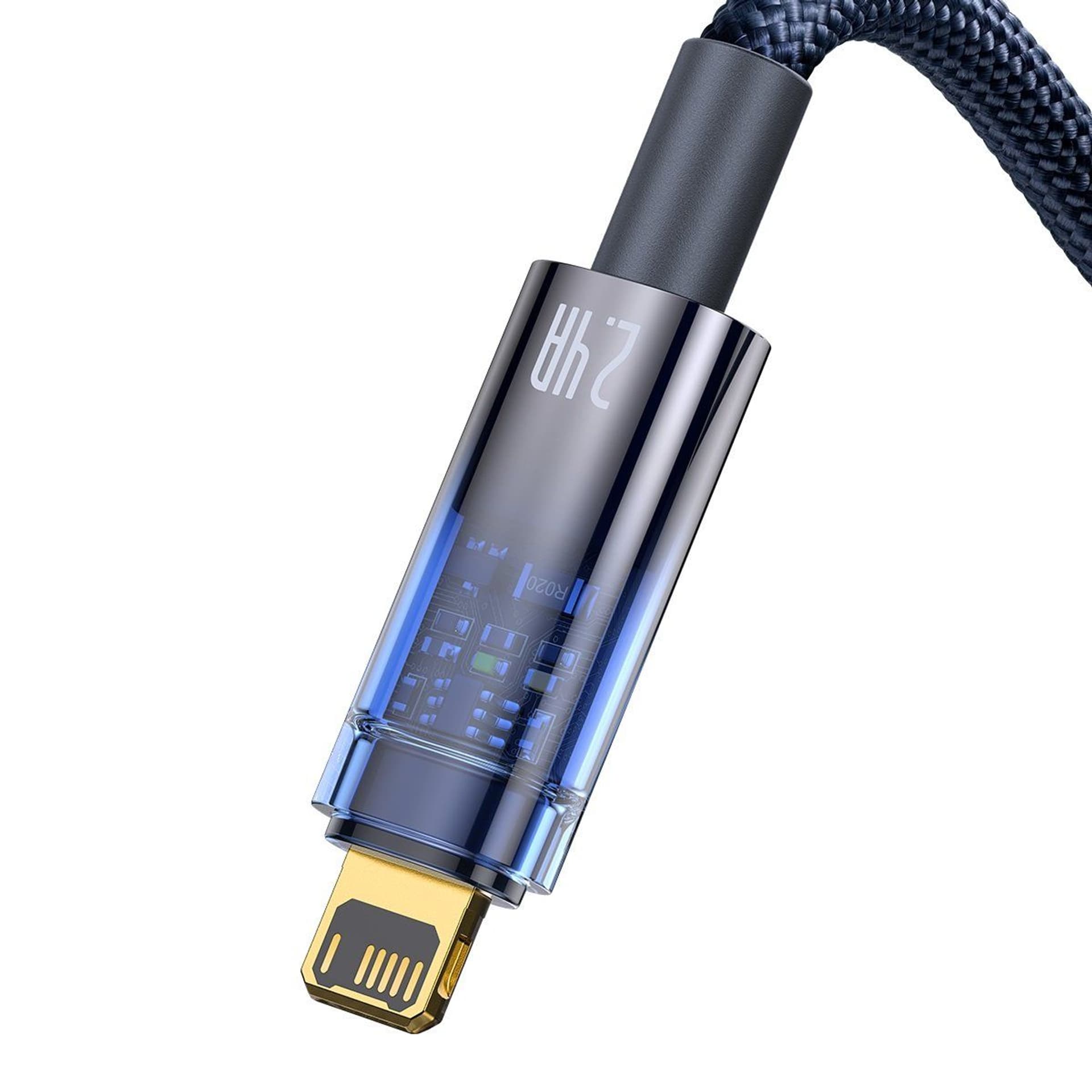 

Baseus Explorer Series kabel przewód USB – Lightning 2.4A 2m niebieski (CATS000503)