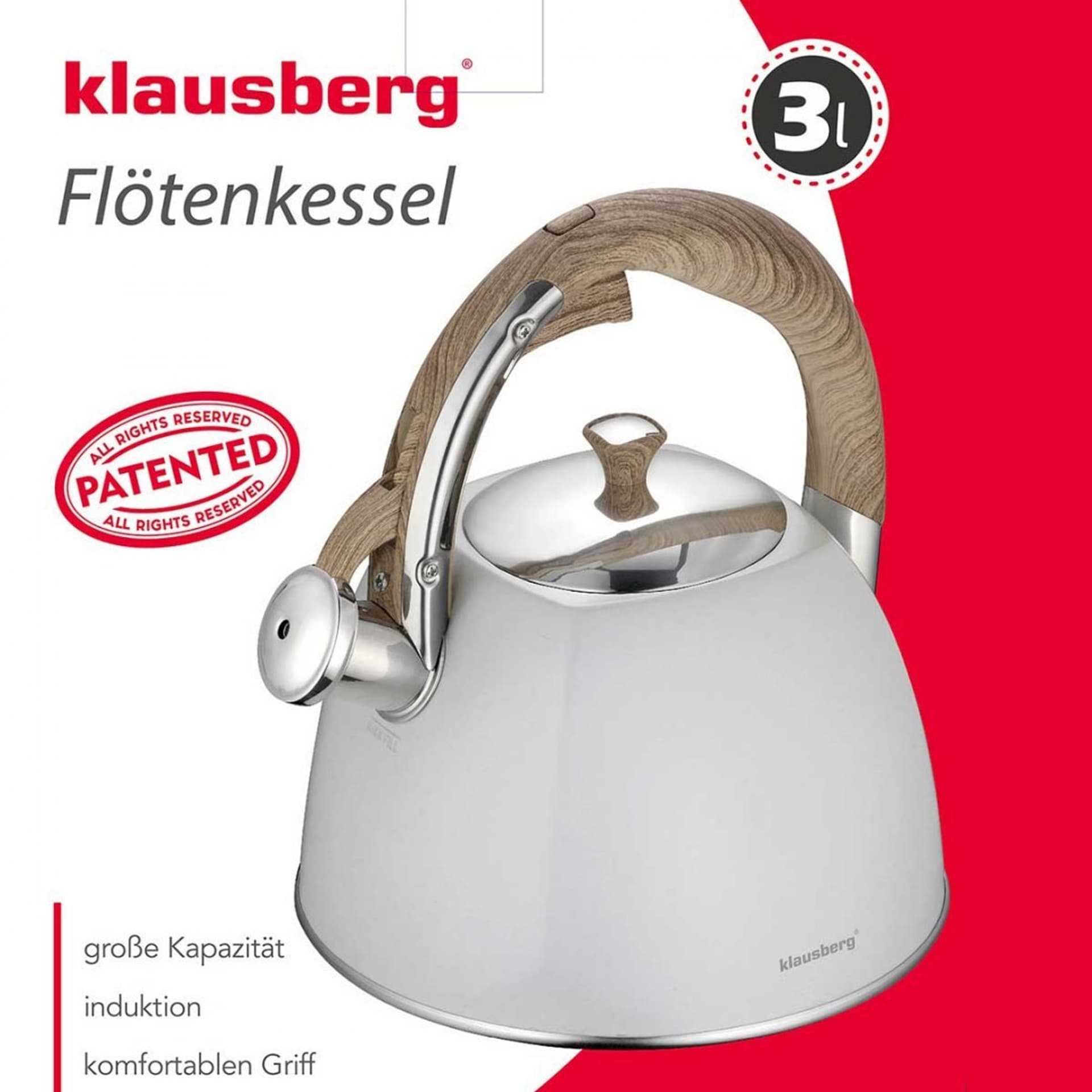 

CZAJNIK Z GWIZDKIEM KLAUSBERG 3L KB-7500