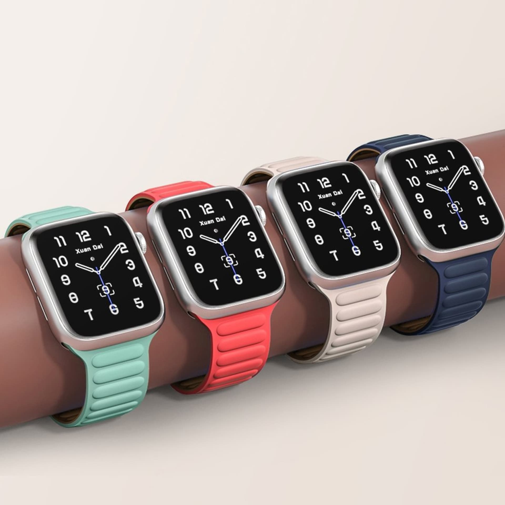 

Magnetic Strap pasek do Watch 6 / 5 / 4 / 3 / 2 / SE (44mm / 42mm) magnetyczna opaska bransoleta bransoletka czerwony, 44mm / 42mm) magnetyczna opaska bransoleta bransoletka czerwon