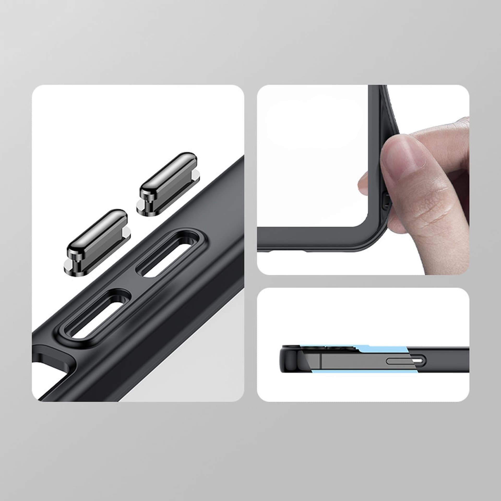 

Outer Space Case etui do iPhone 13 sztywny pokrowiec z żelową ramką czerwony