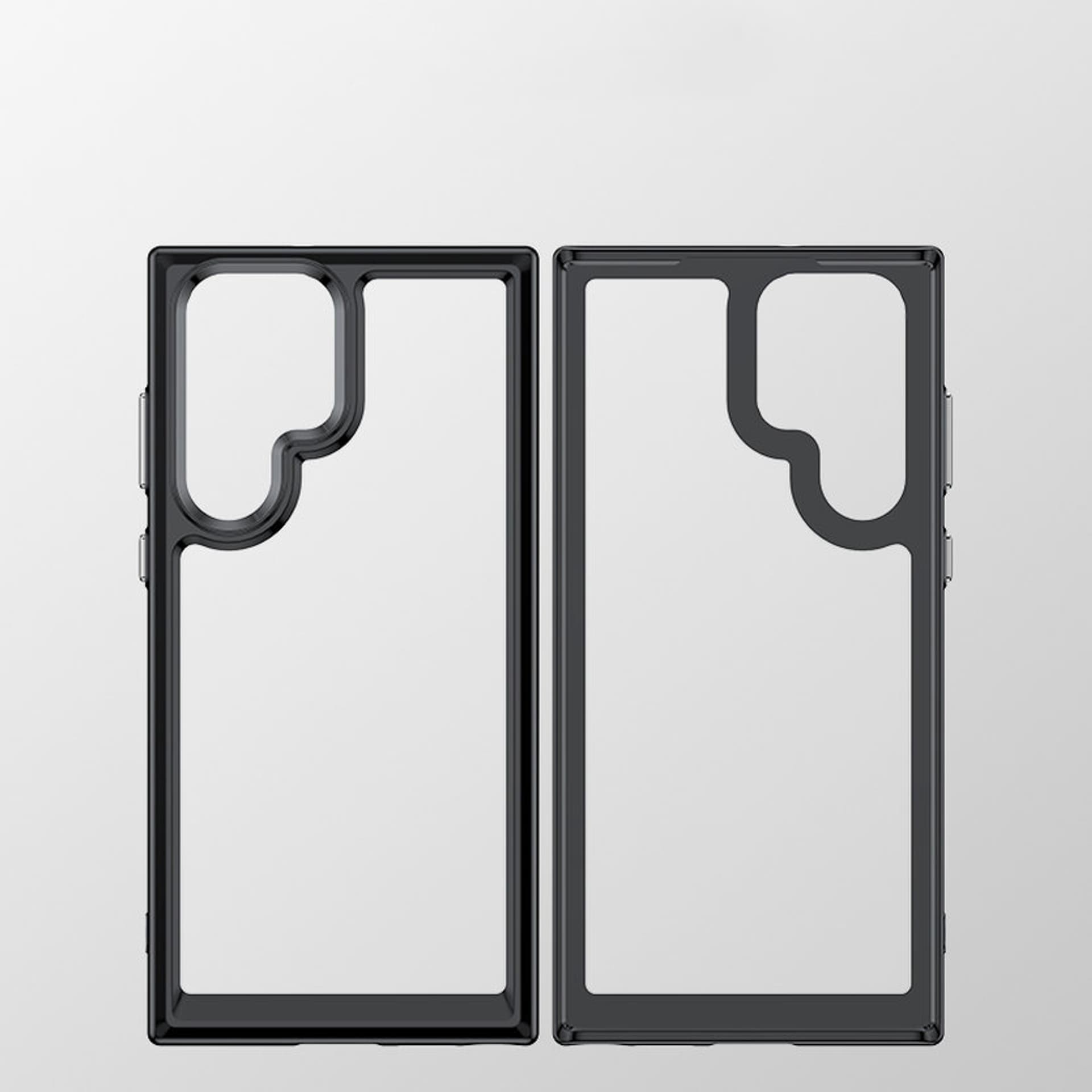 

Outer Space Case etui do Samsung Galaxy S22 Ultra sztywny pokrowiec z żelową ramką niebieski