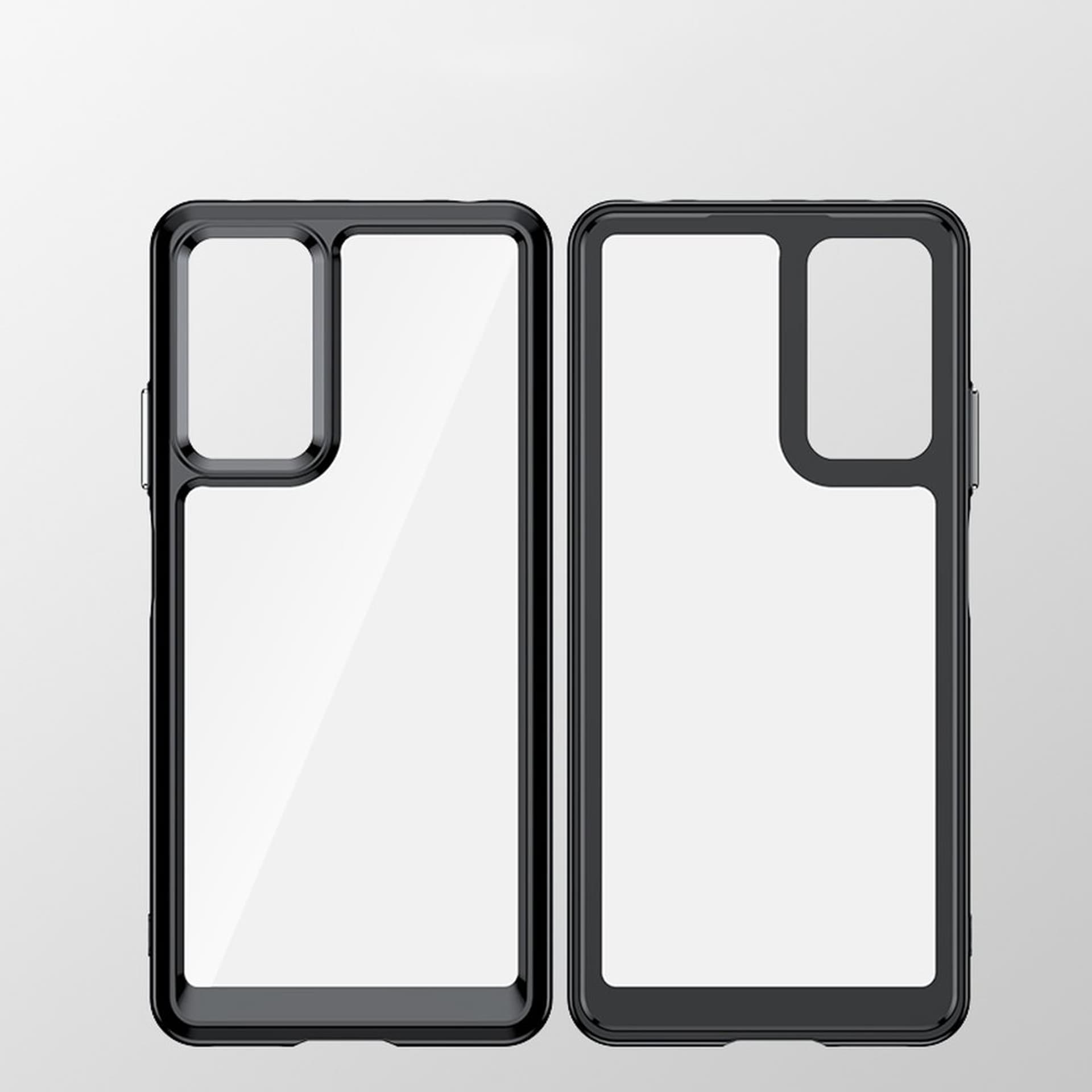 

Outer Space Case etui Xiaomi Poco X5 5G / Redmi Note 12 5G pokrowiec z elastyczną ramką niebieskie