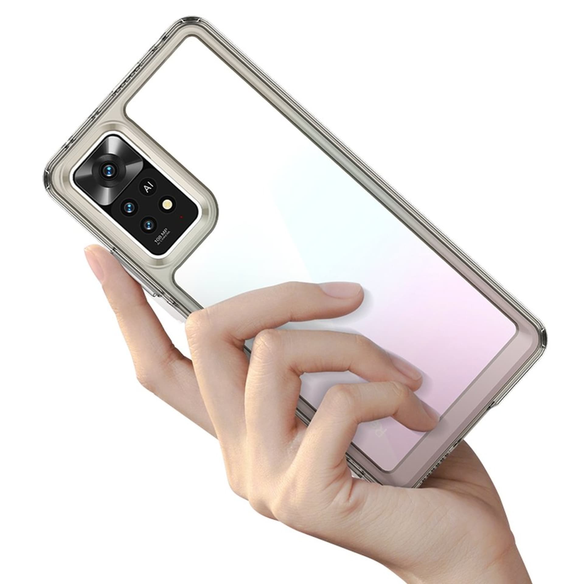 

Outer Space Case etui Xiaomi Poco X5 5G / Redmi Note 12 5G pokrowiec z elastyczną ramką czarne