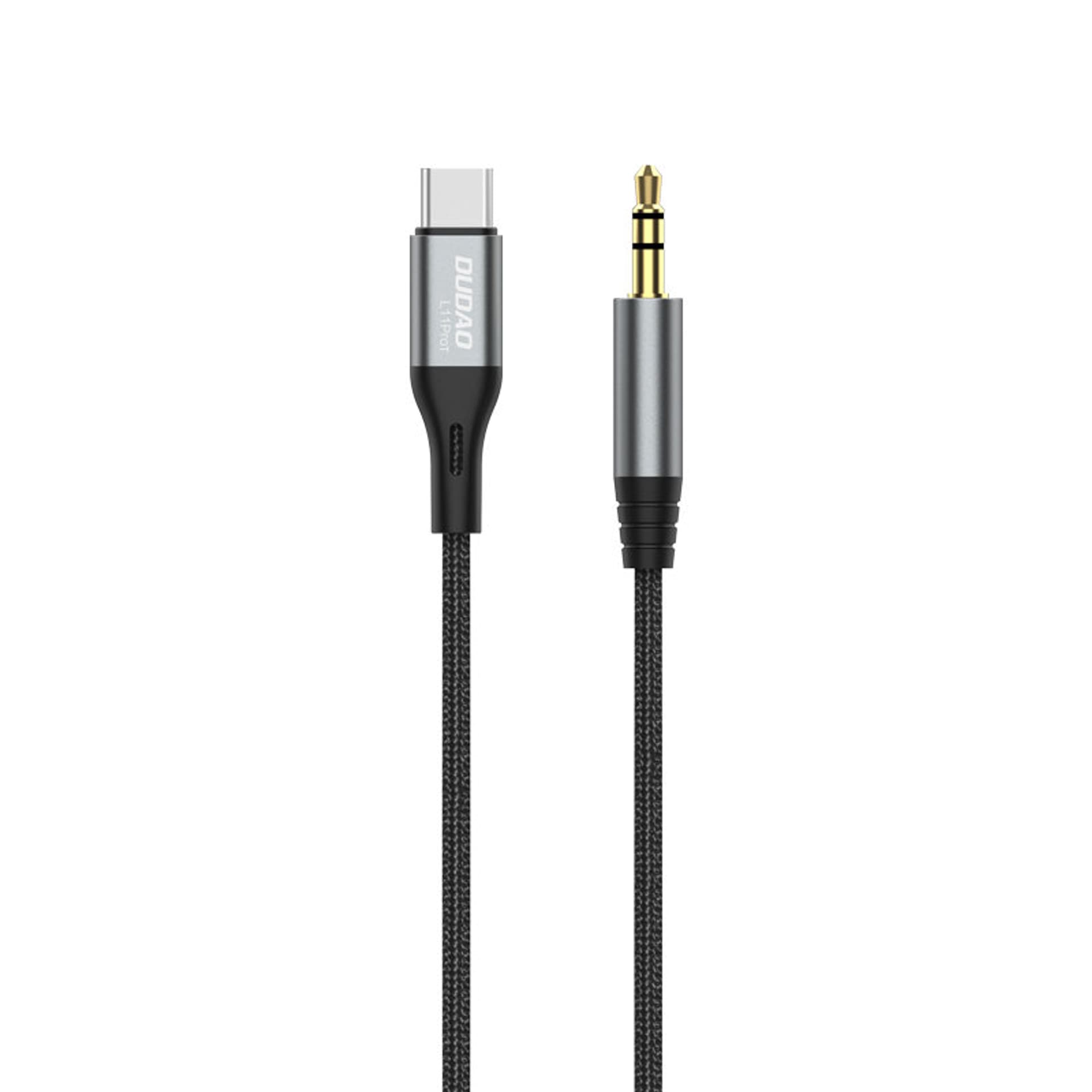 

Dudao kabel audio USB-C - mini jack 3.5mm 1m szary (L11PROT)