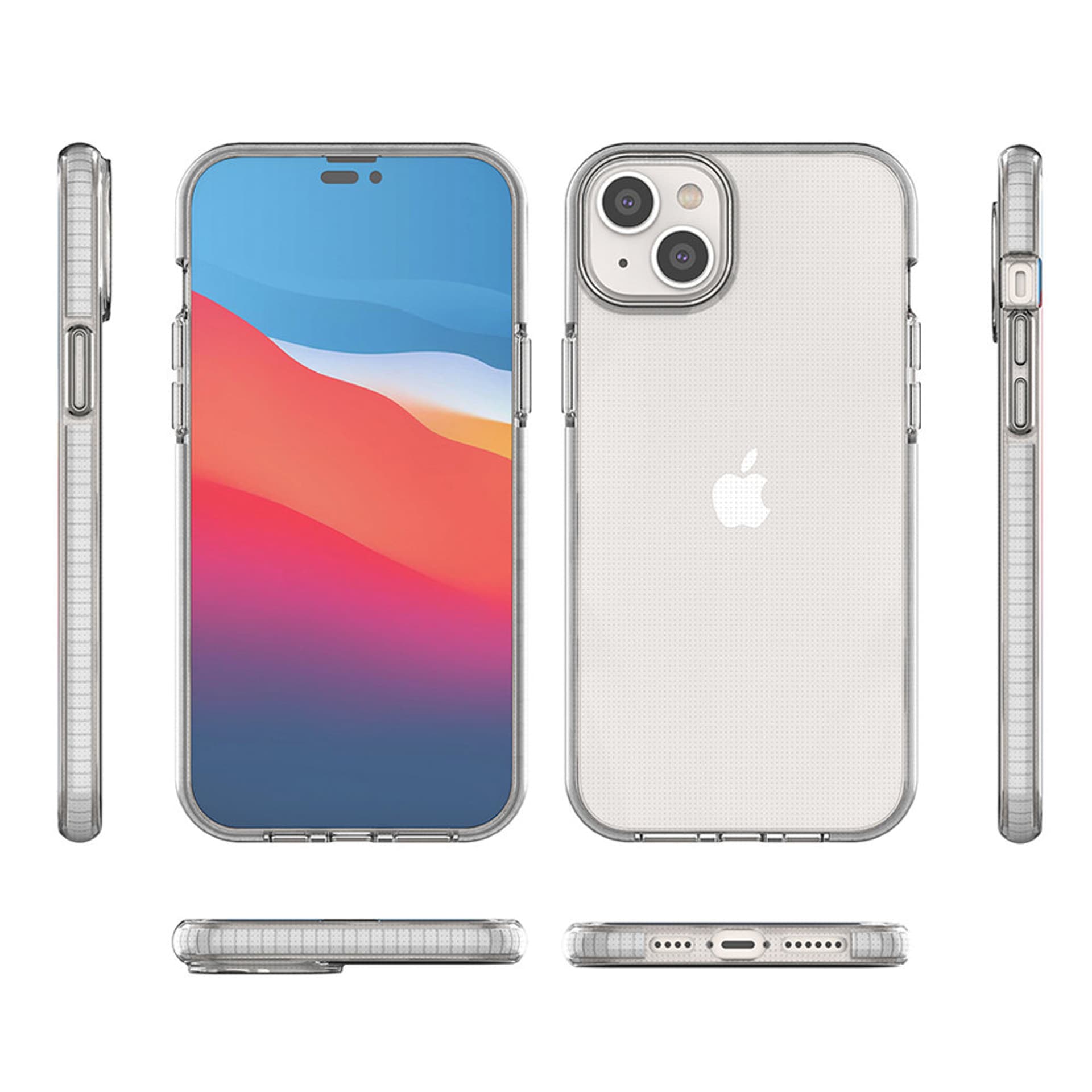 

Spring Case etui iPhone 14 Plus silikonowy pokrowiec z ramką jasnoniebieskie