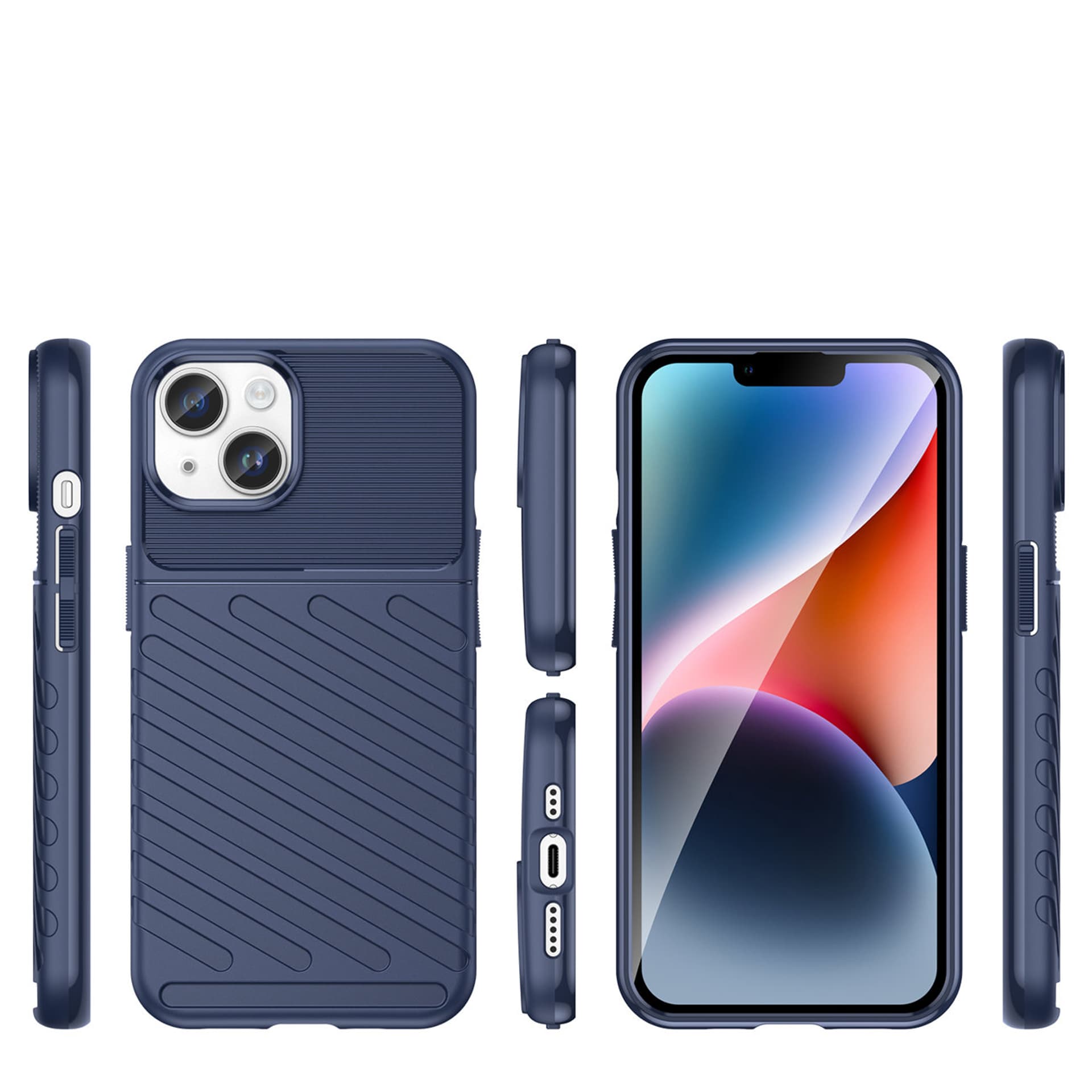 

Thunder Case etui iPhone 14 pancerny pokrowiec niebieski