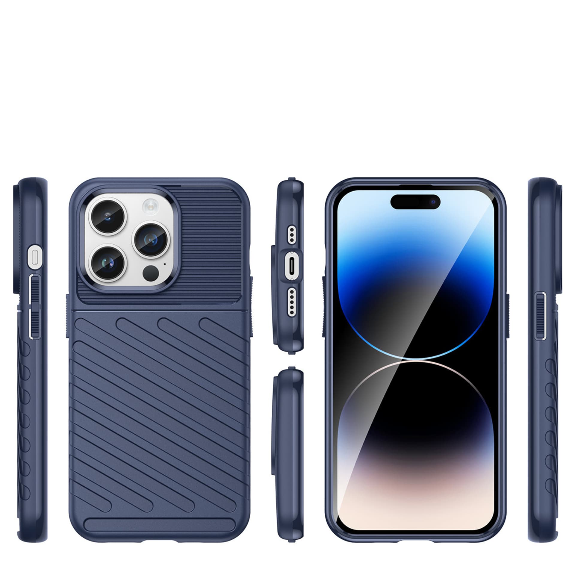 

Thunder Case etui iPhone 14 Pro pancerny pokrowiec niebieski