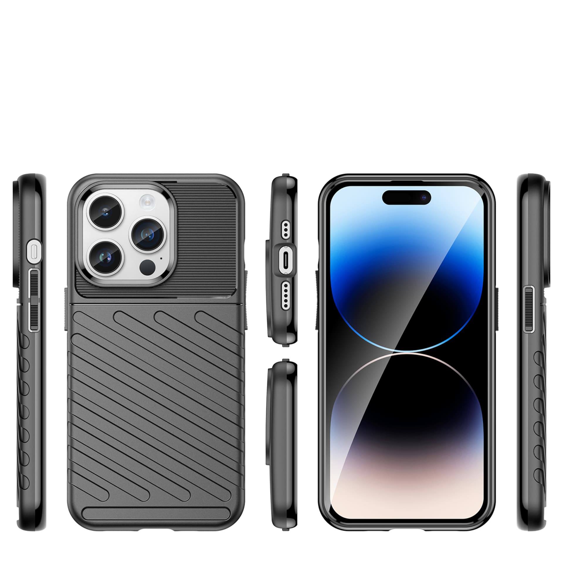 

Thunder Case etui iPhone 14 Pro Max pancerny pokrowiec czarny