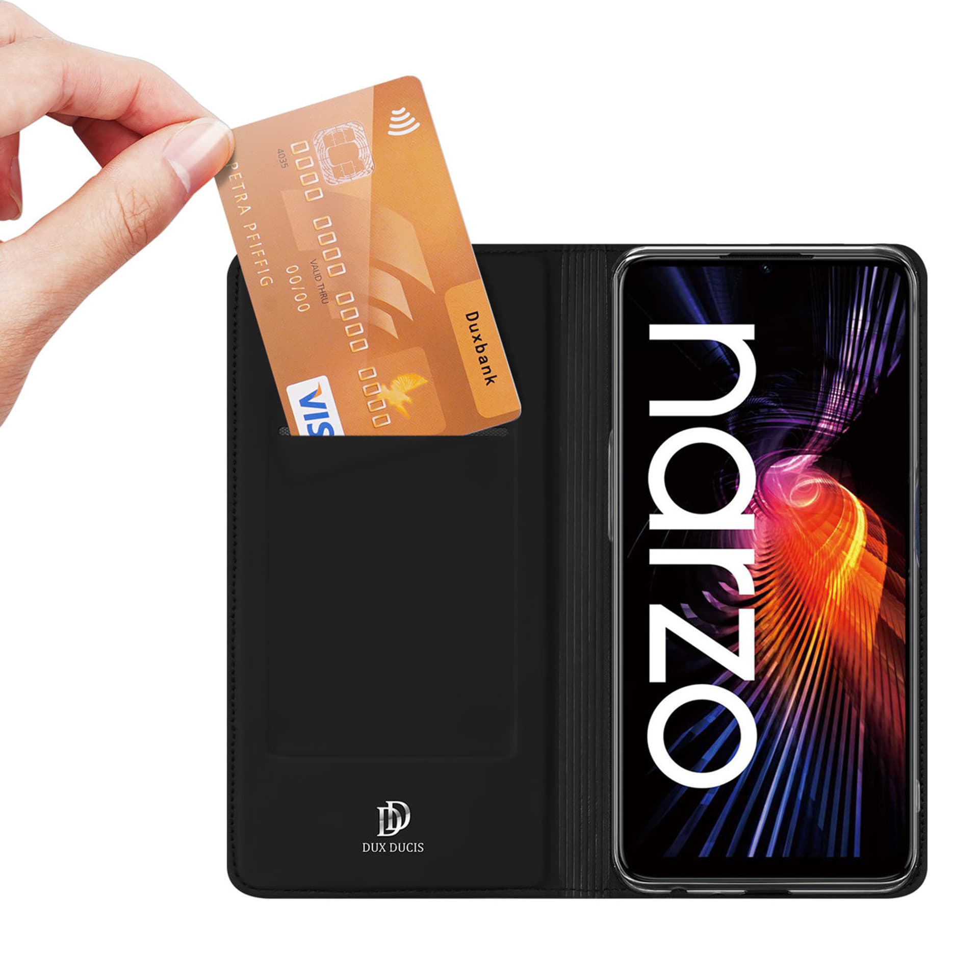 

Dux Ducis Skin Pro kabura etui pokrowiec z klapką Realme Narzo 50A czarny