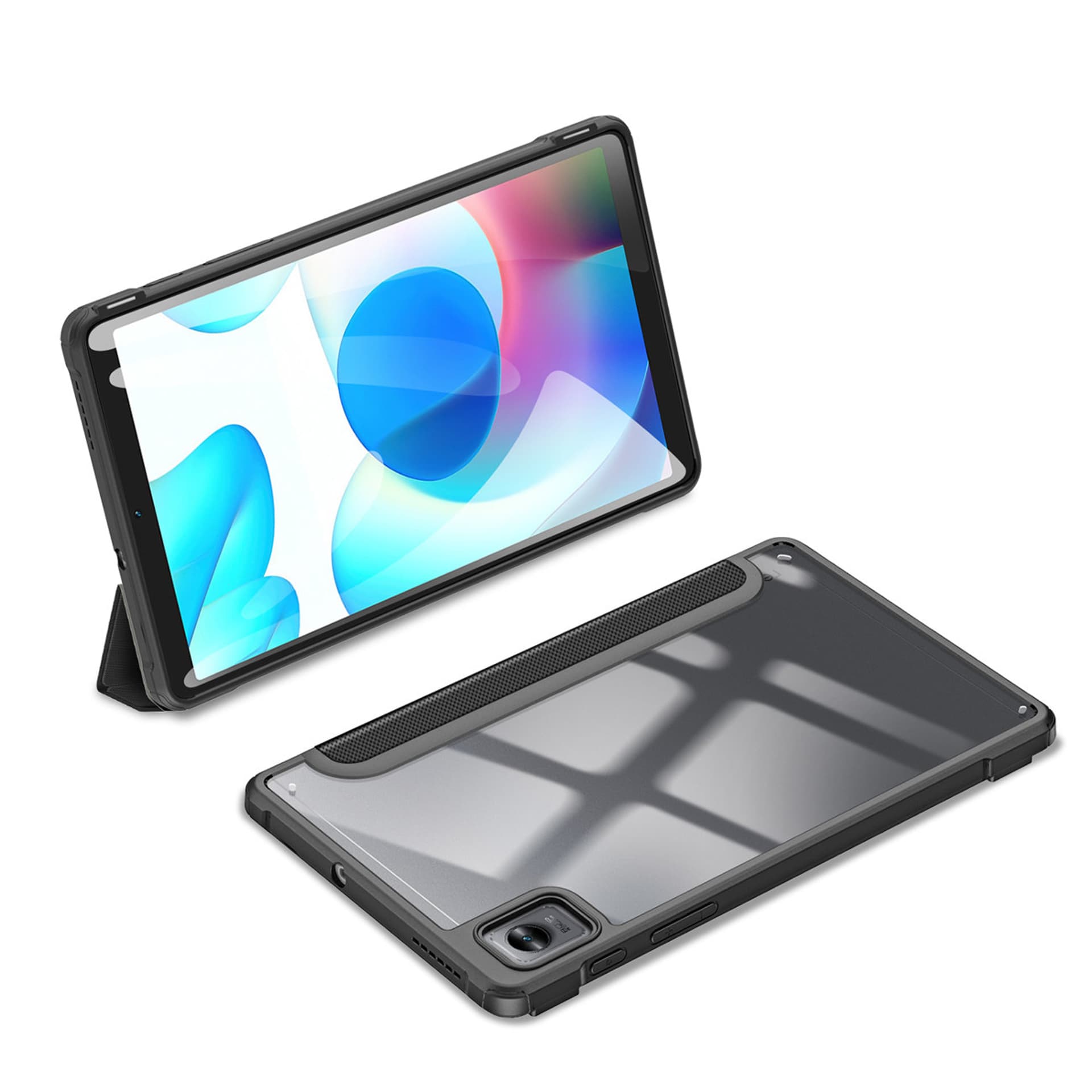 

Dux Ducis Toby pancerne etui z klapką Smart Case do Realme Pad Mini z uchwytem na rysik czarny