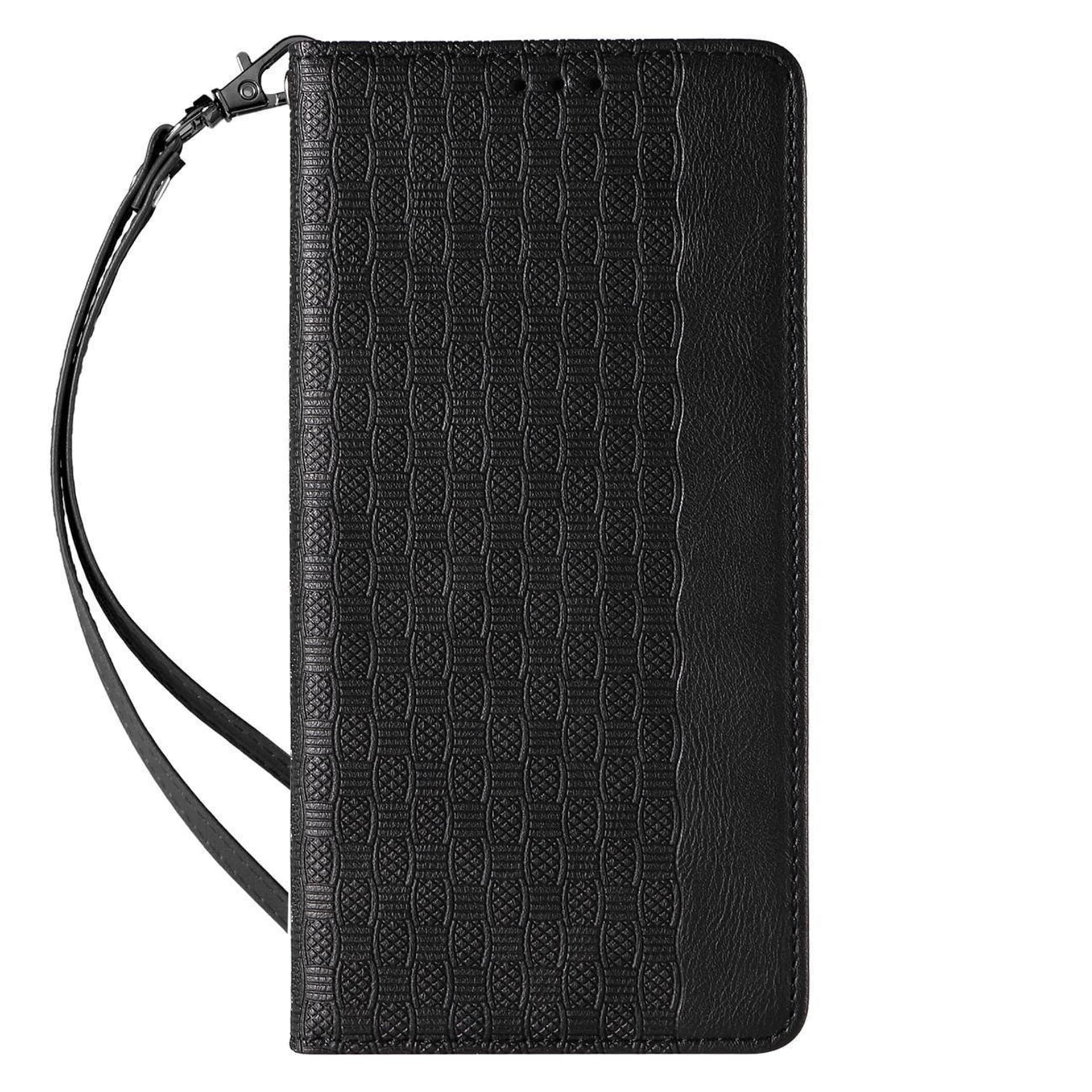 

Magnet Strap Case etui Samsung Galaxy S23+ pokrowiec z klapką portfel mini smycz podstawka czarne