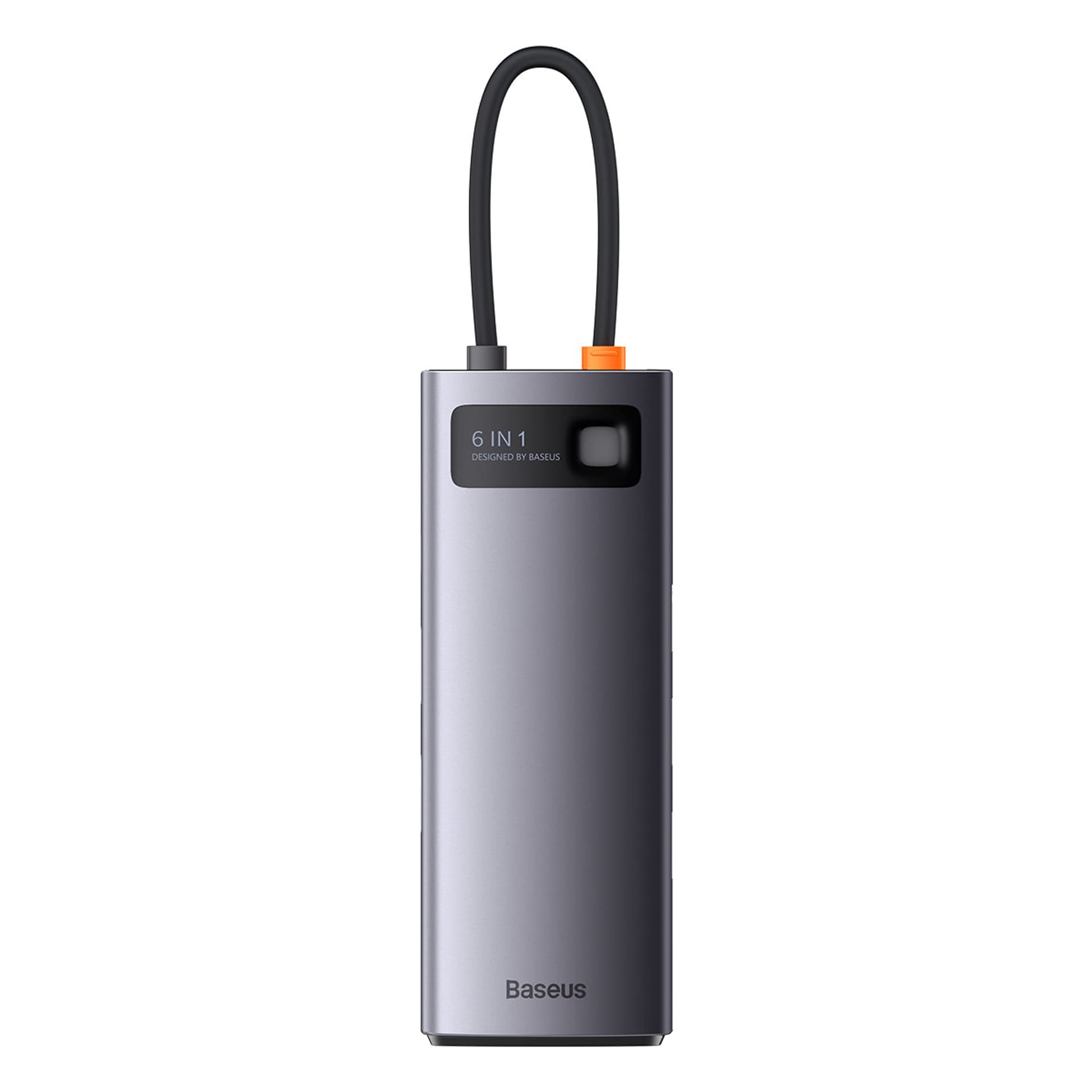 

Baseus StarJoy HUB 6w1 USB Typ C - 3x USB / HDMI / RJ45 (1Gbps) / USB Typ C PD szary (WKWG080013)
