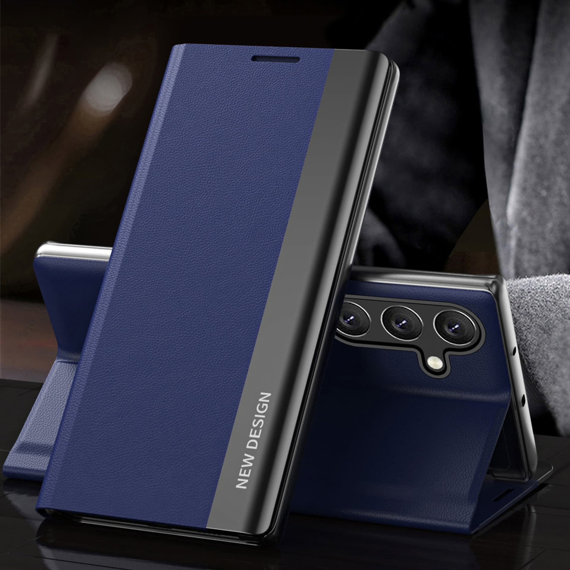 

Sleep Case Pro etui Samsung Galaxy A54 5G z klapką podstawka niebieskie
