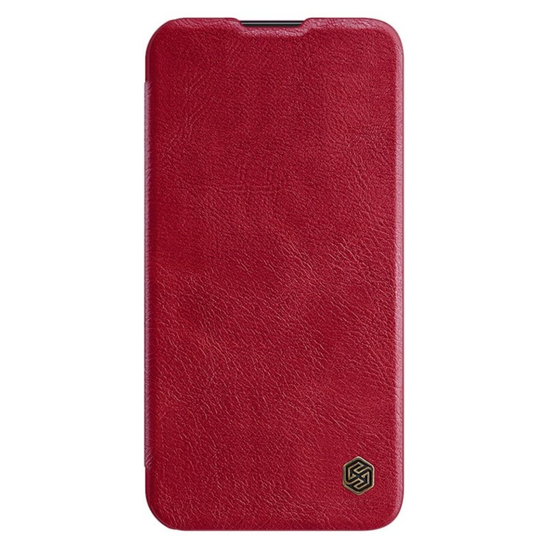 

Nillkin Qin Leather Pro Case etui Samsung Galaxy S23 pokrowiec z klapką osłona na aparat czerwone