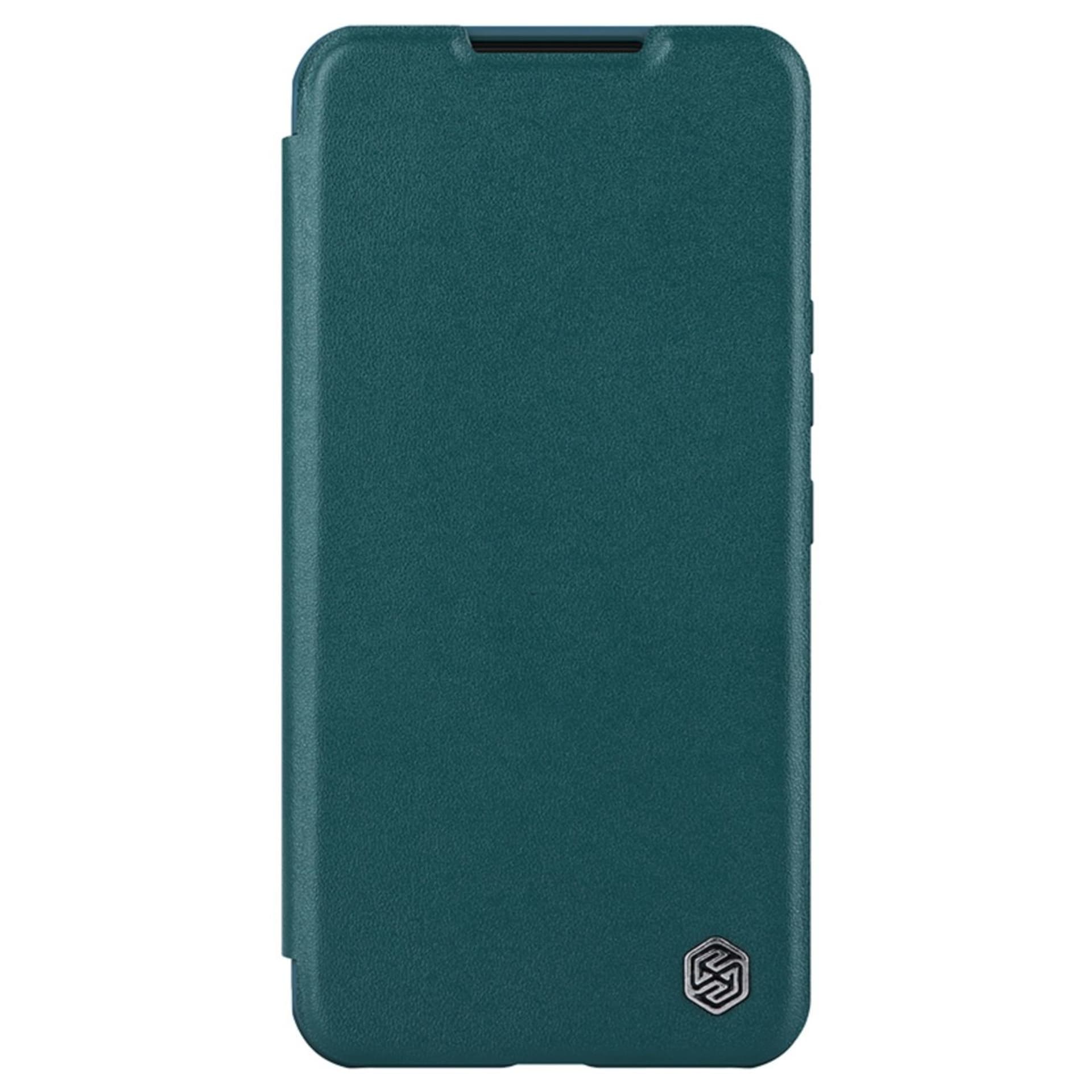 

Nillkin Qin Leather Pro Case etui Samsung Galaxy S23 pokrowiec z klapką osłona na aparat zielone