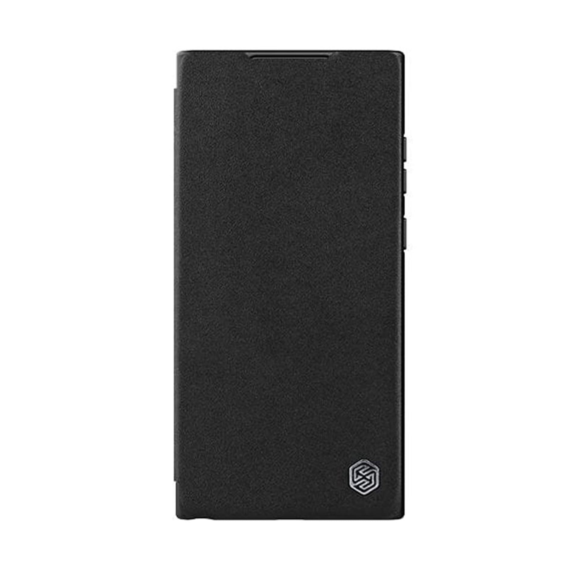 

Nillkin Qin Leather Pro Case etui Samsung Galaxy S23 Ultra pokrowiec z klapką osłona na aparat czarne