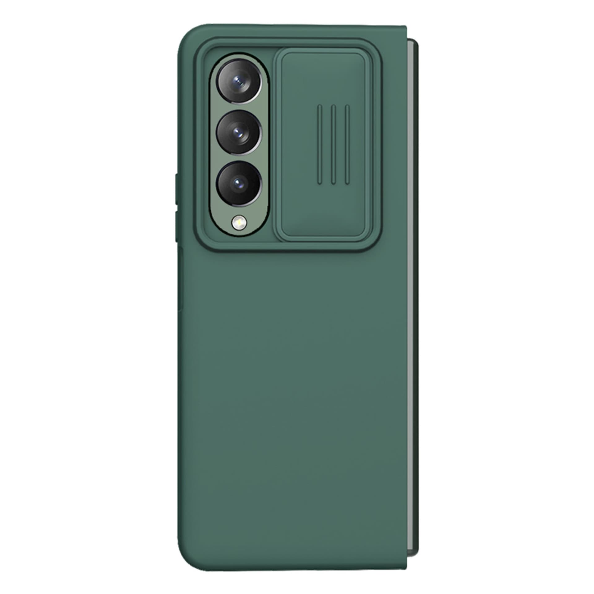

Nillkin CamShield Silky Silicone Case etui Samsung Galaxy Z Fold 4 silikonowy pokrowiec z osłoną na aparat zielone