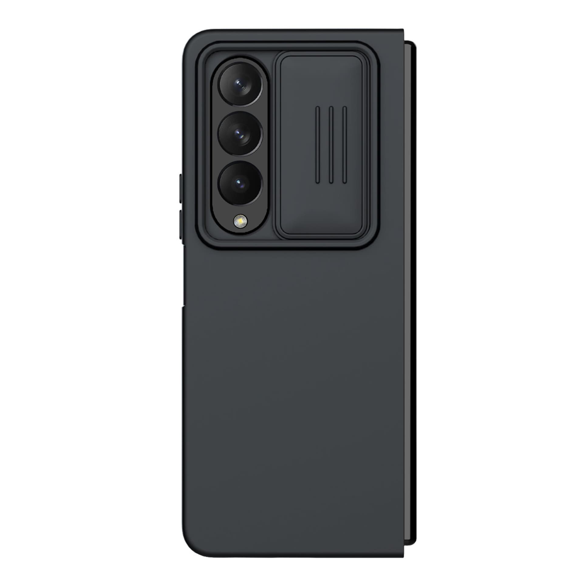 

Nillkin CamShield Silky Silicone Case etui Samsung Galaxy Z Fold 4 silikonowy pokrowiec z osłoną na aparat czarne