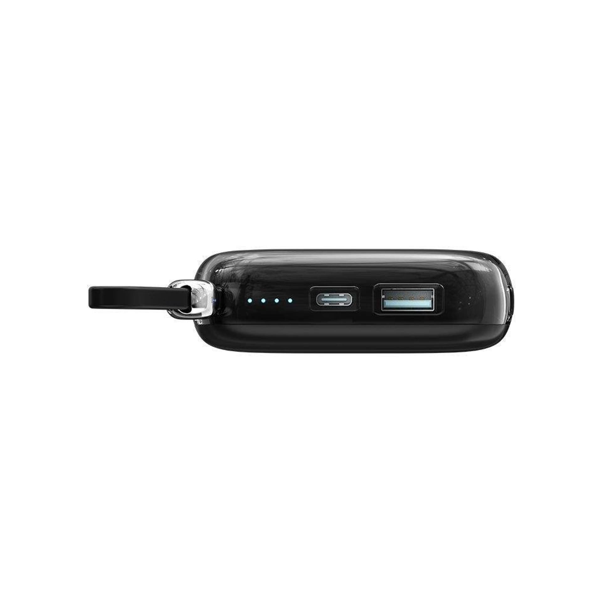 

Joyroom powerbank 10000mAh Jelly Series 22.5W z wbudowanym kablem USB C czarny (JR-L002)