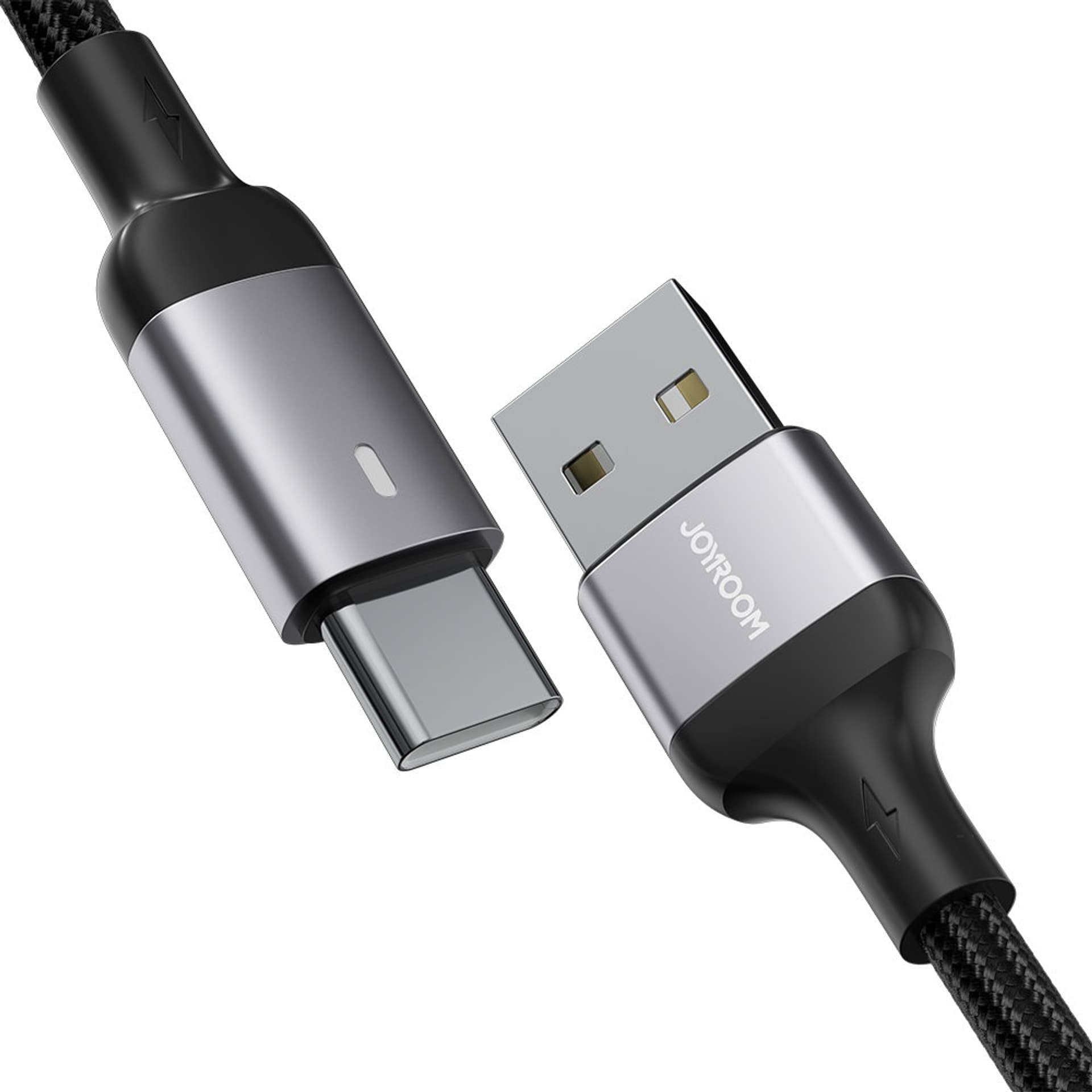 

Joyroom kabel USB - USB C 3A do szybkiego ładowania i transferu danych A10 Series 2 m czarny (S-UC027A10)