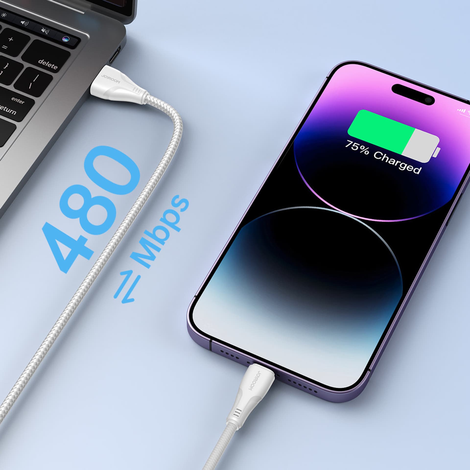 

Joyroom kabel USB C - Lightning 20W Surpass Series do szybkiego ładowania i transferu danych 2 m biały (S-CL020A11)