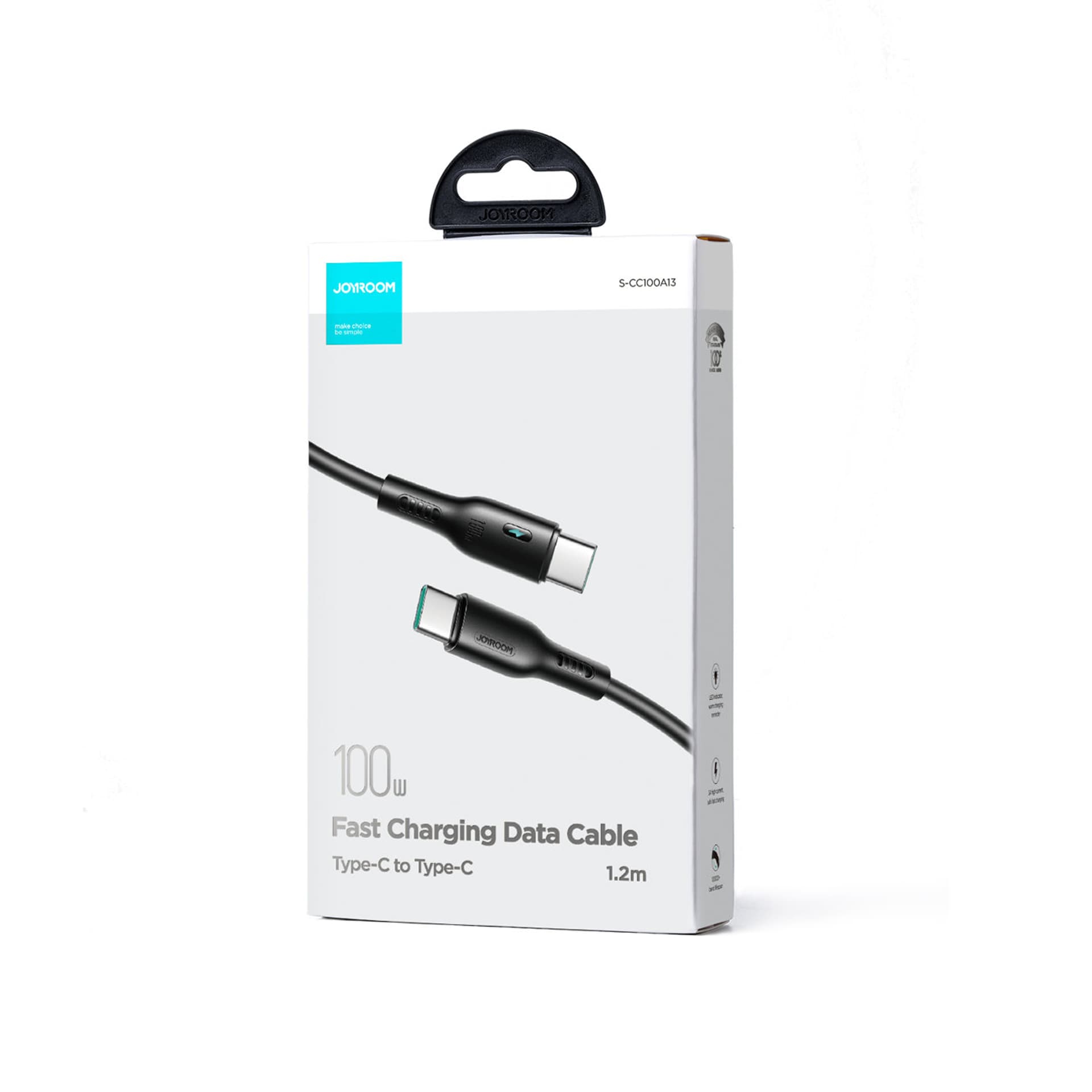 

Kabel USB C - USB C 100W 1.2m Joyroom S-CC100A13 - czarny