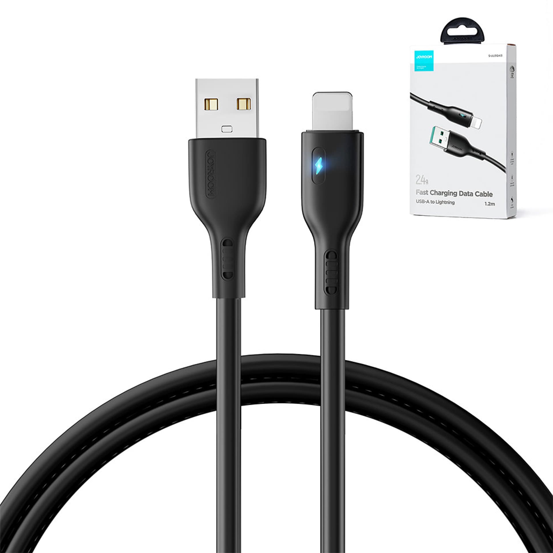 

Kabel USB - Lightning 2.4A 1.2m Joyroom S-UL012A13 - czarny