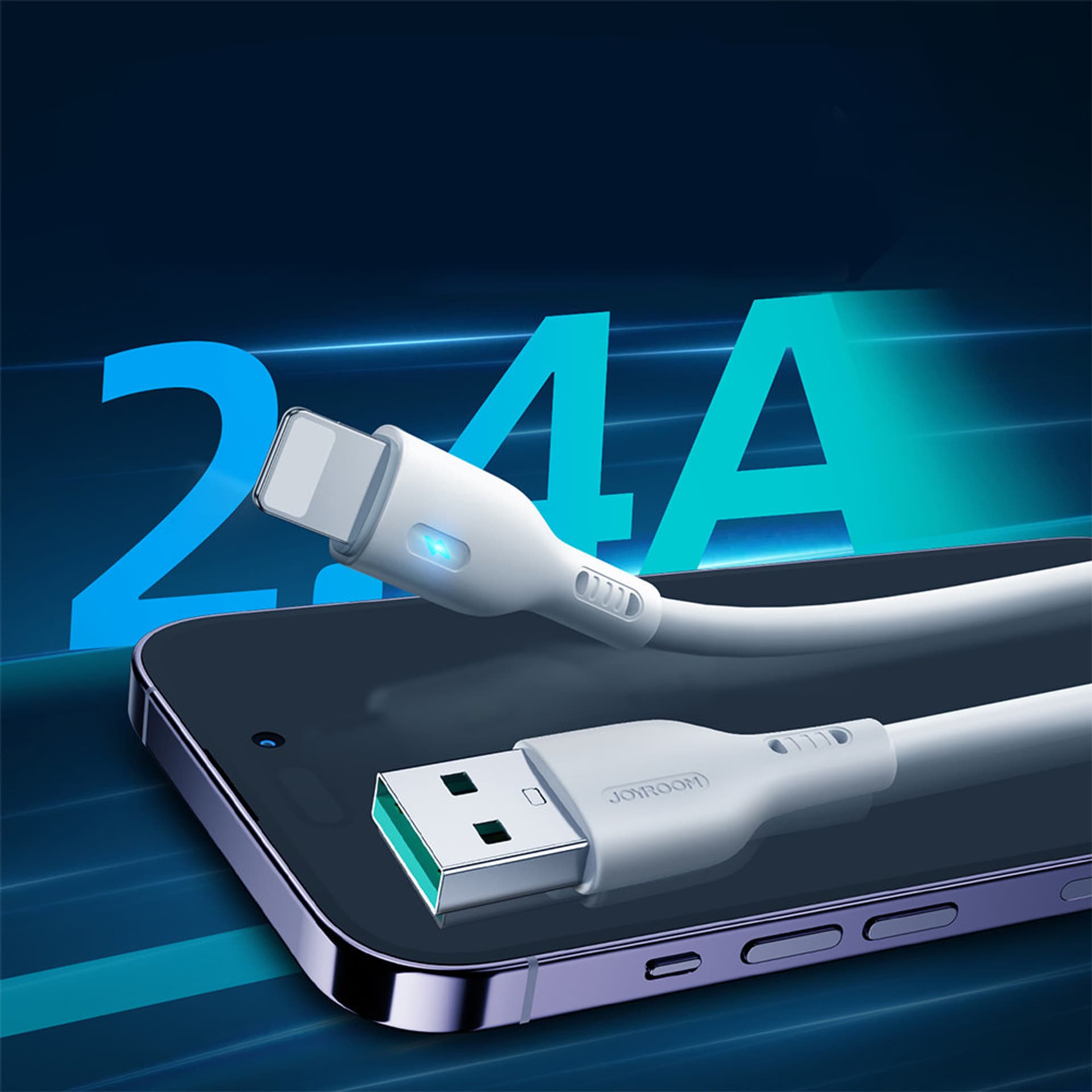 

Kabel USB - Lightning 2.4A 1.2m Joyroom S-UL012A13 - biały