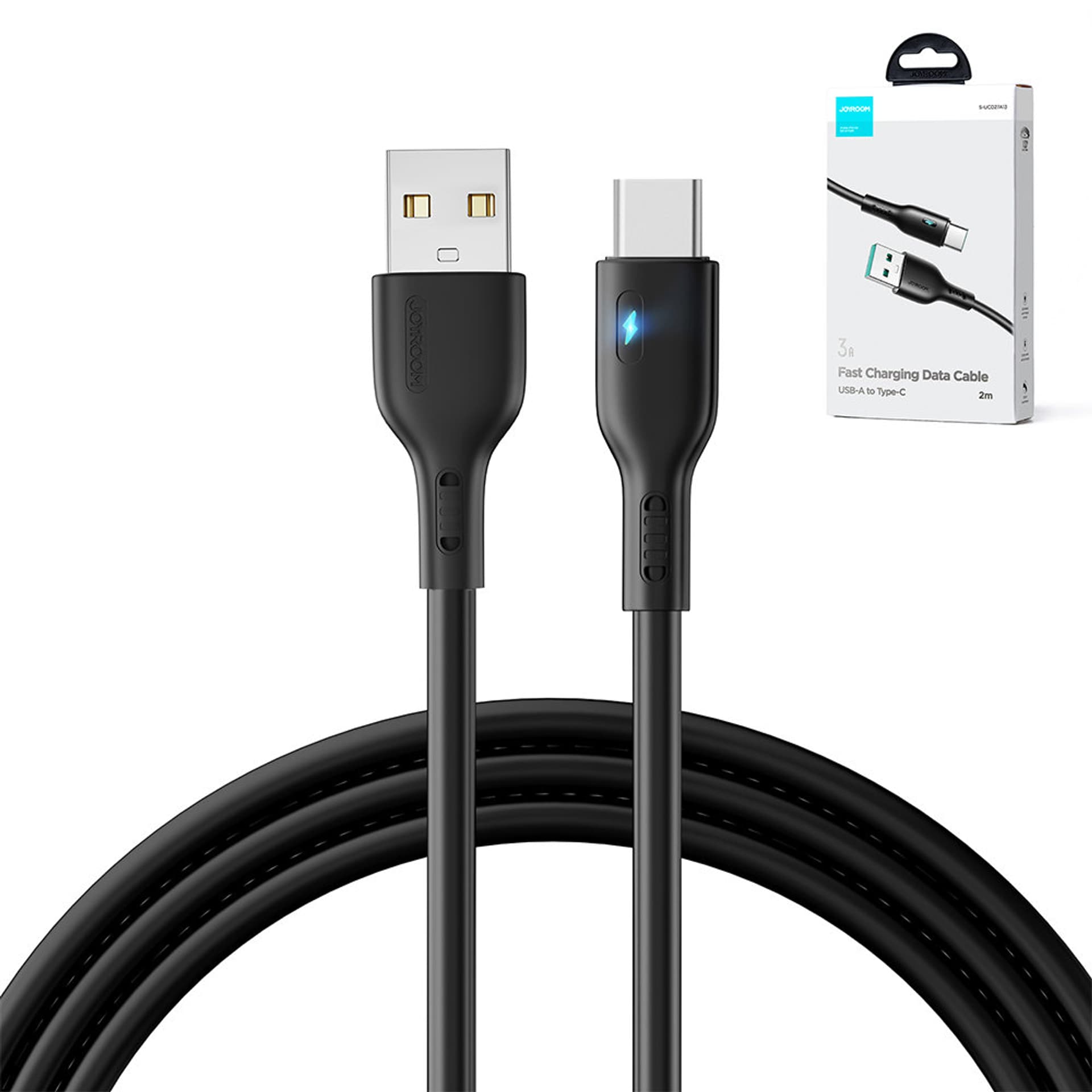 

Kabel USB - USB C 3A 2m Joyroom S-UC027A13 - czarny