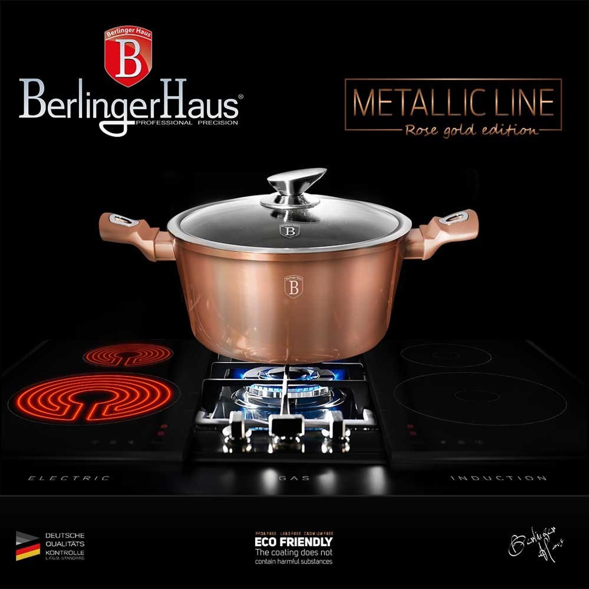 

GARNEK GRANITOWY 30cm BERLINGER HAUS BH-6194 ROSE GOLD