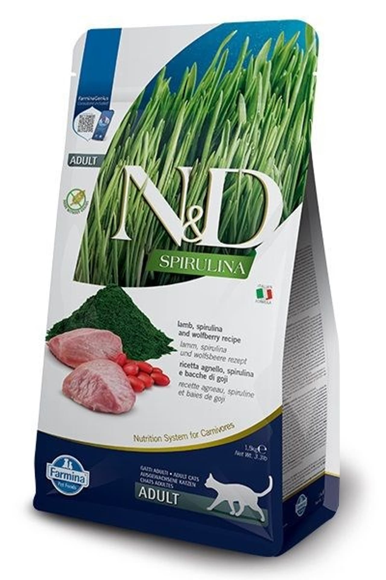 

FARMINA N&D SPIRULINA LAMB CAT ADULT 1,5kg