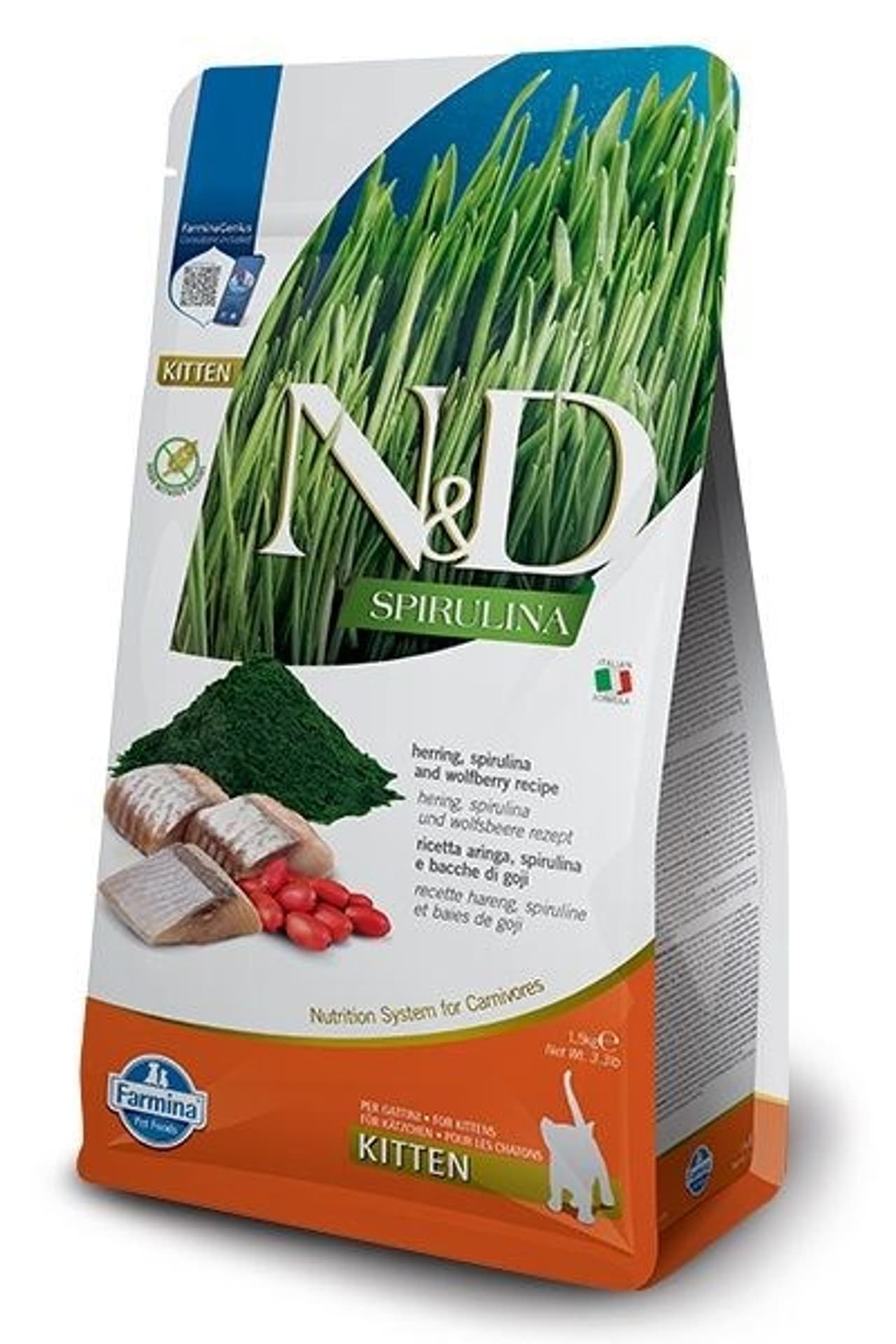 

FARMINA N&D SPIRULINA HERRING KITTEN 1,5kg