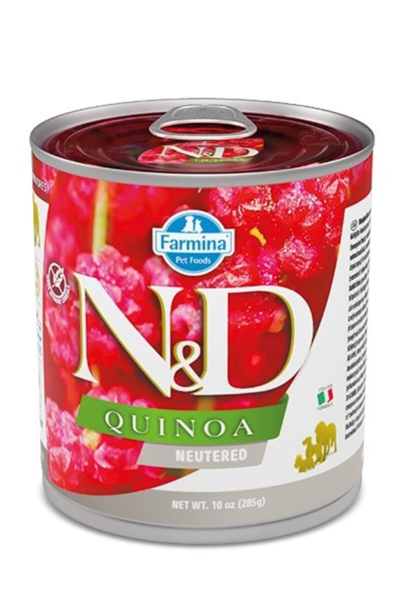 

FARMINA N&D DOG QUINOA PORK NEUTERED 285g