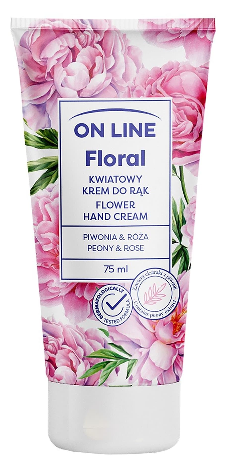 

ON LINE Floral Kwiatowy Krem do rąk - Piwonia & Róża 75ml