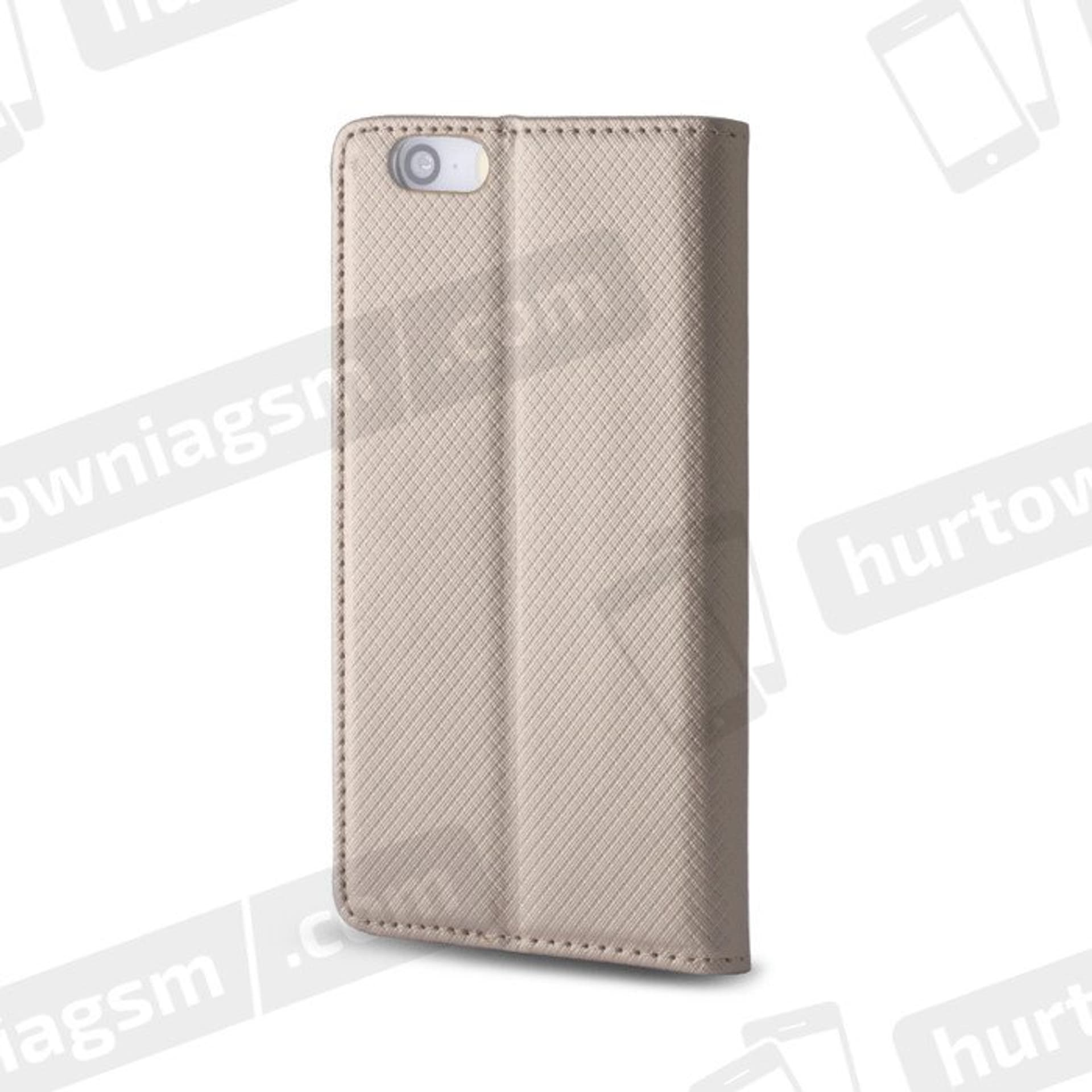 

Etui Flip Magnet portfel HUAWEI P8 LITE złoty