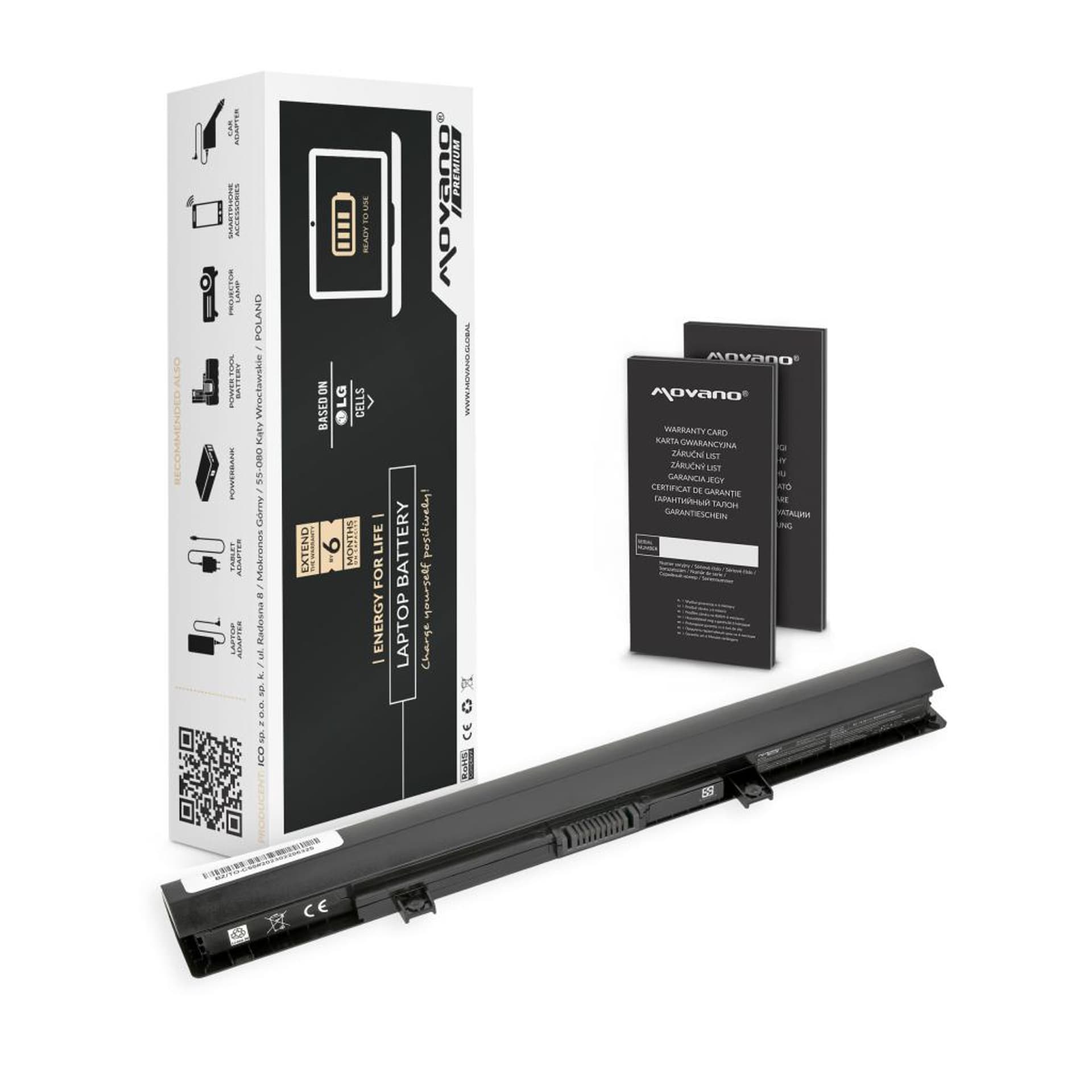 

Bateria Movano Premium do Toshiba C50, C55, C70, L50