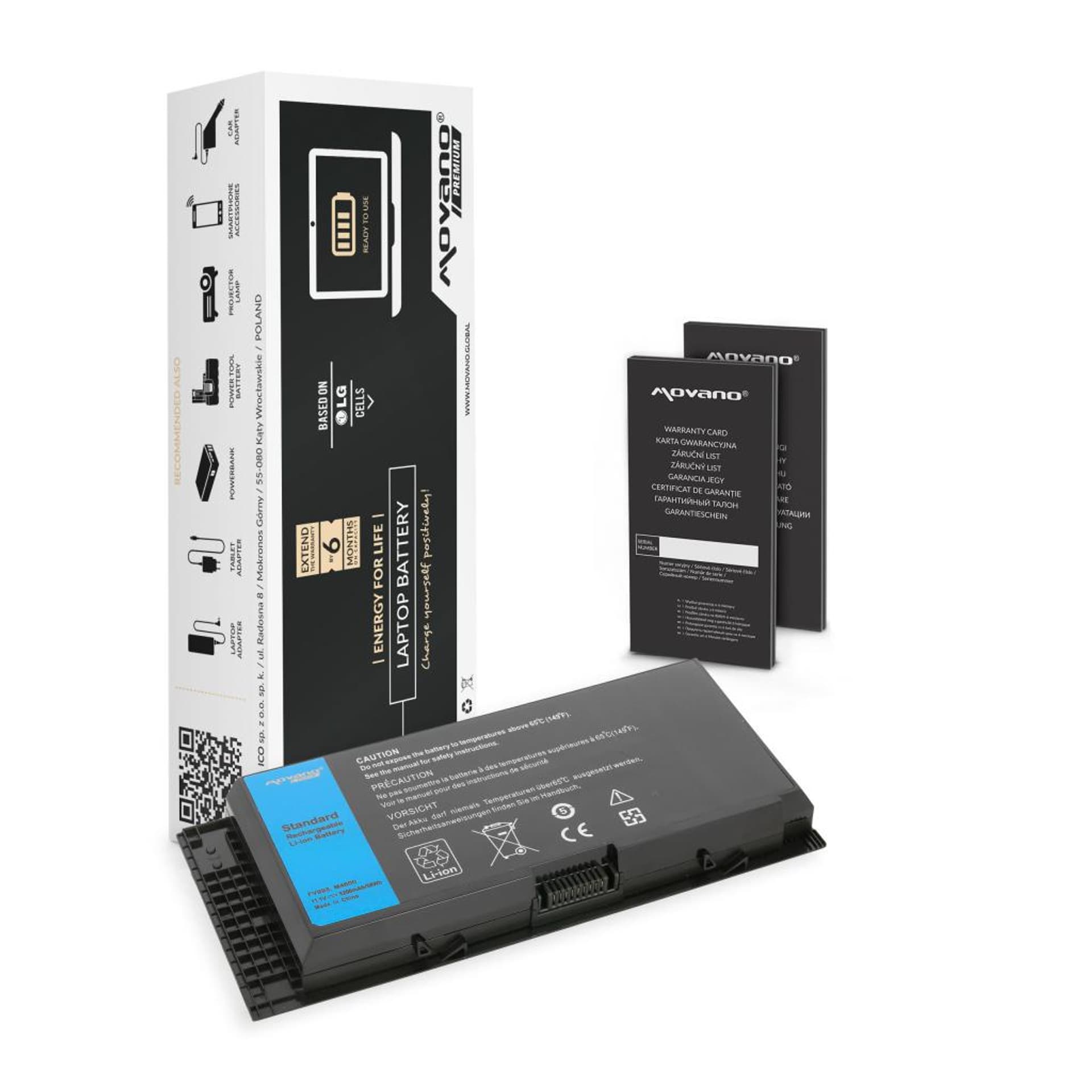 

Bateria Movano Premium do Dell Precision M6600, M6800, M4800