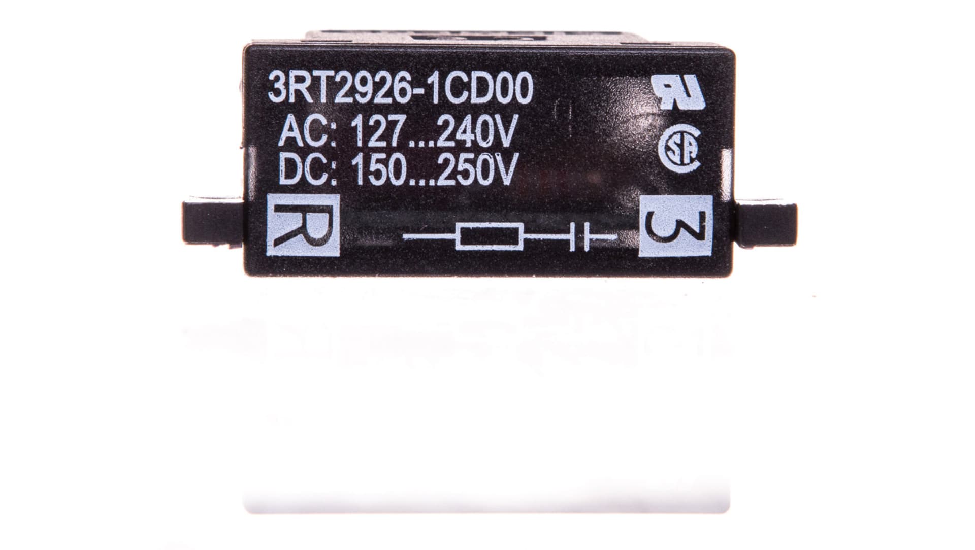 

Układ tłumiący RC 127-240V AC 150-250V DC ze wkaźnikiem LED S0 3RT2926-1CD00