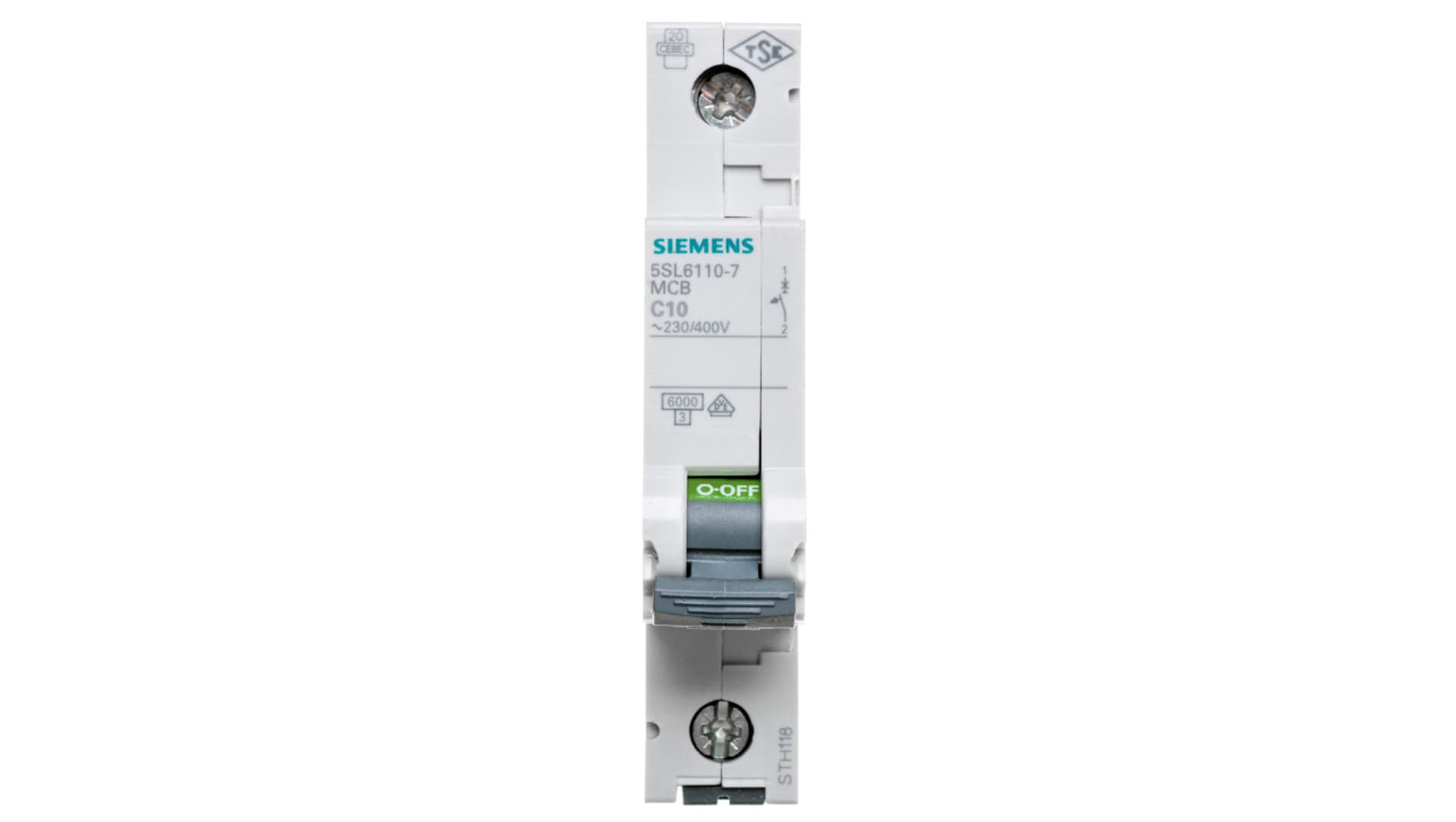 

Wyłącznik nadprądowy SENTRON 5SL6 1P C 10A 6kA AC 5SL6110-7
