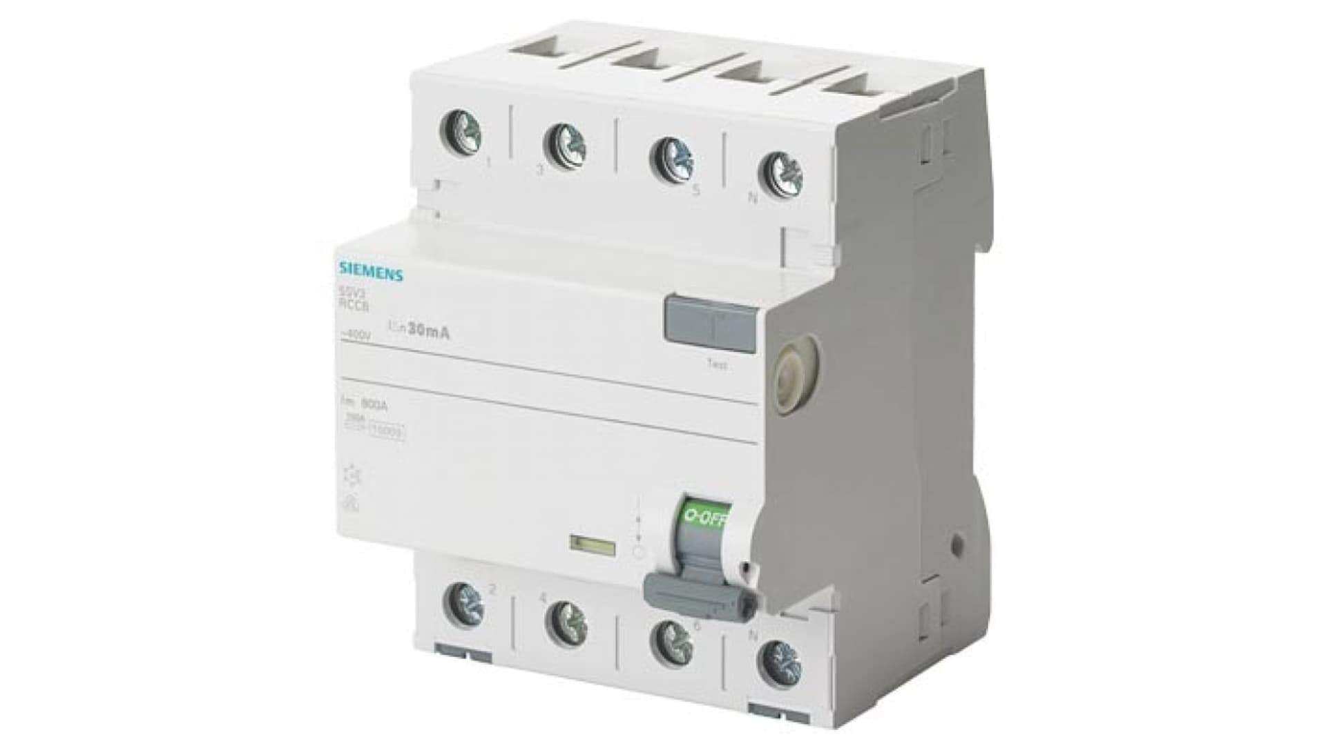 

Wyłącznik różnicowoprądowy 4P 40A 0,03A typ A 30mA 400V SENTRON 5SV3344-6