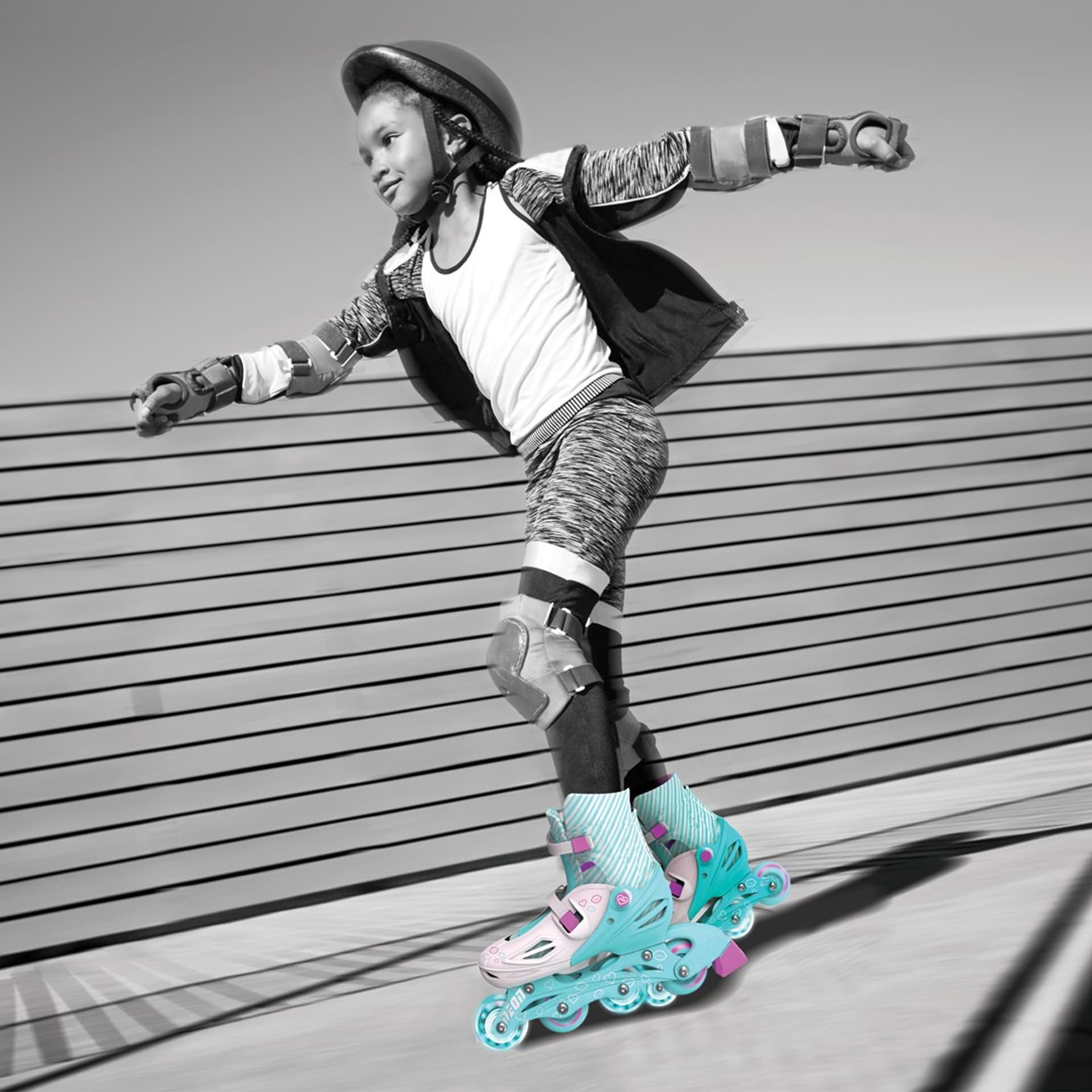 

Yvolution Rolki Neon Inline rozm.34-37 morski róż