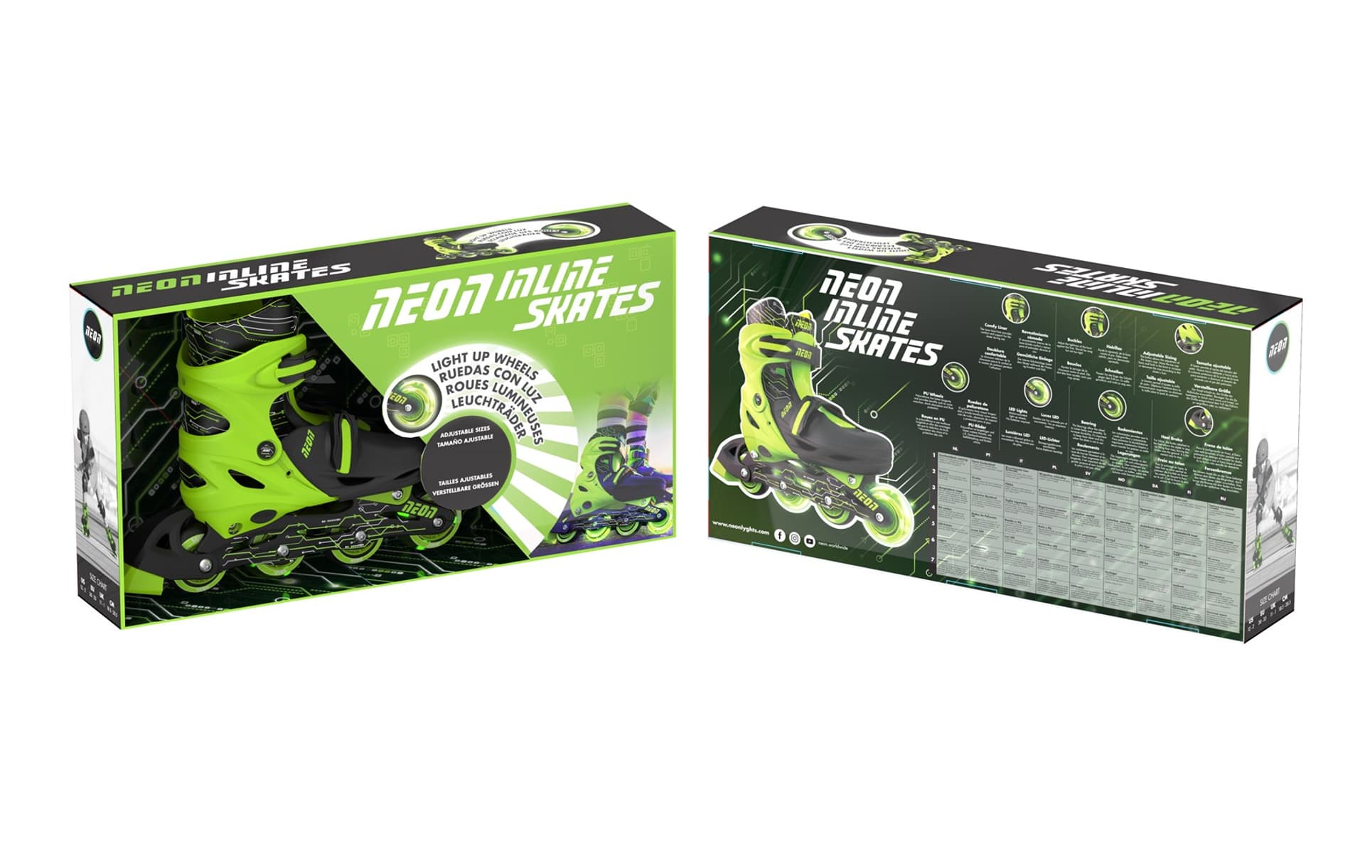 

Yvolution Rolki Neon Inline rozm.30-33 zielone