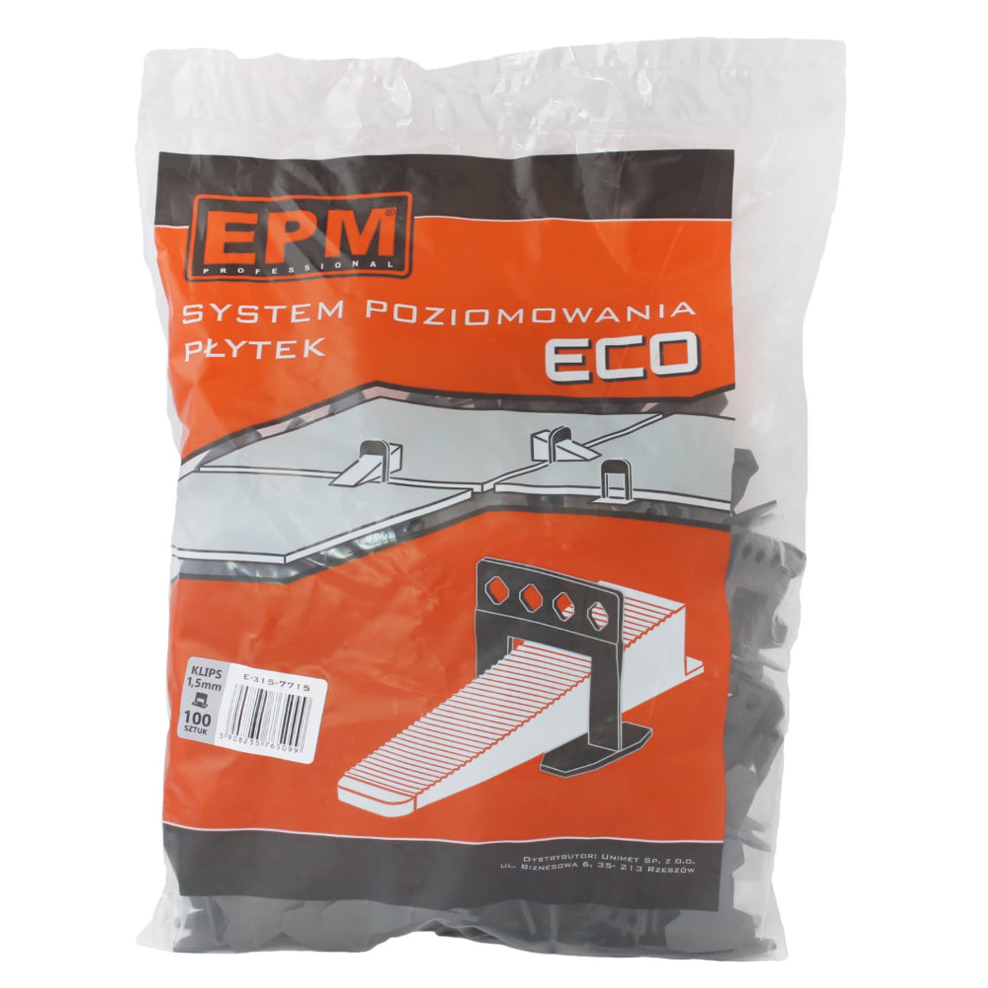 

SYSTEM UKŁADANIA PŁYTEK ECO 100 KLIPSÓW 1,5MM