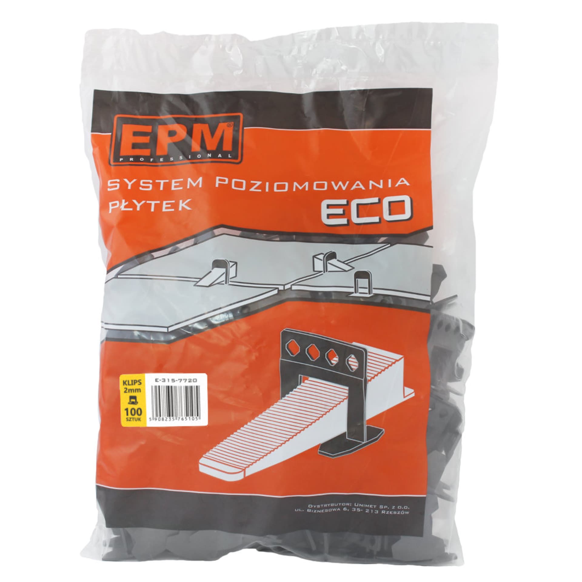 

SYSTEM UKŁADANIA PŁYTEK ECO 100 KLIPSÓW 2MM