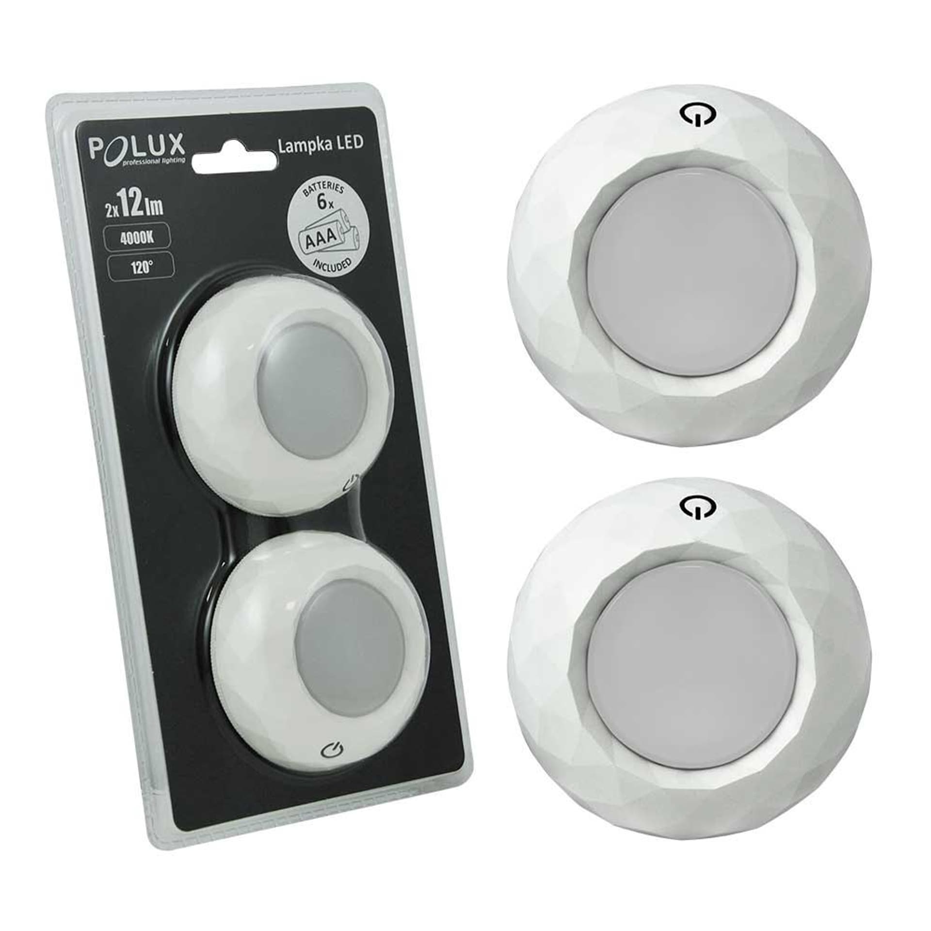

LAMPKA PODSZAFKOWA LED MEBLOWA x 2 szt. + baterie