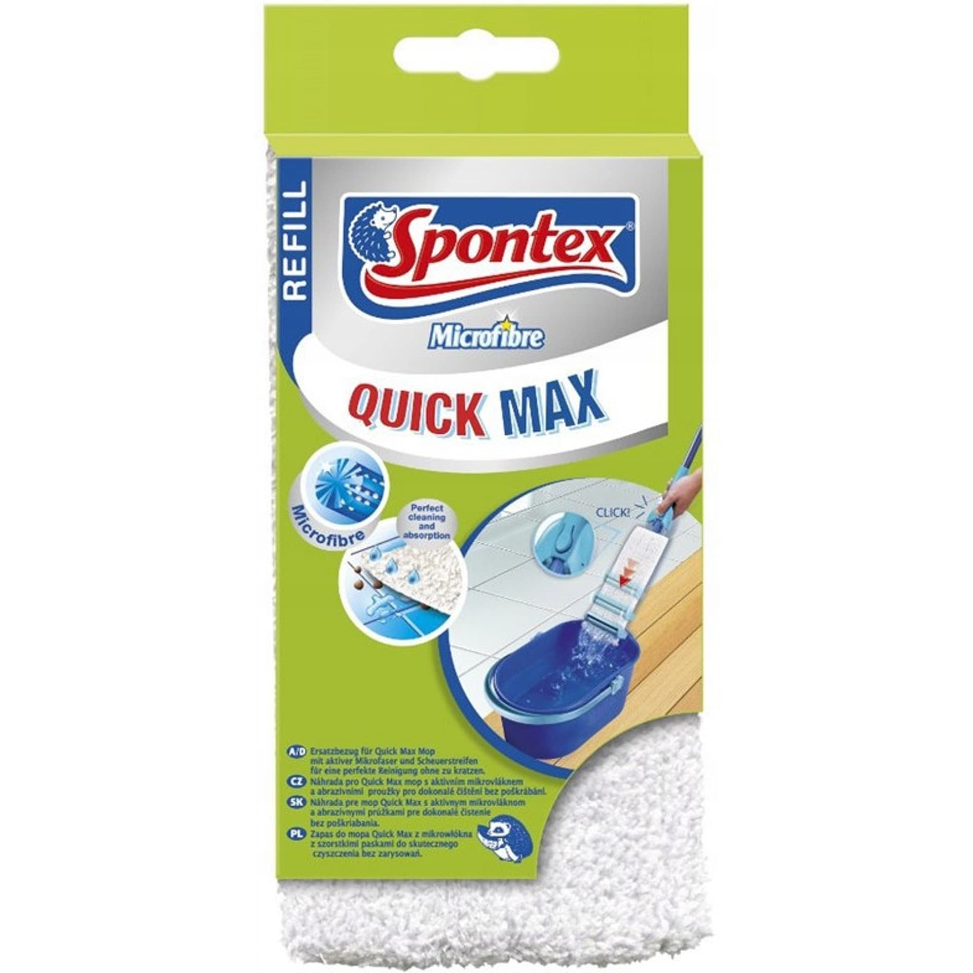 

Mop płaski zapas SPONTEX Quick Max microfibra 97050123