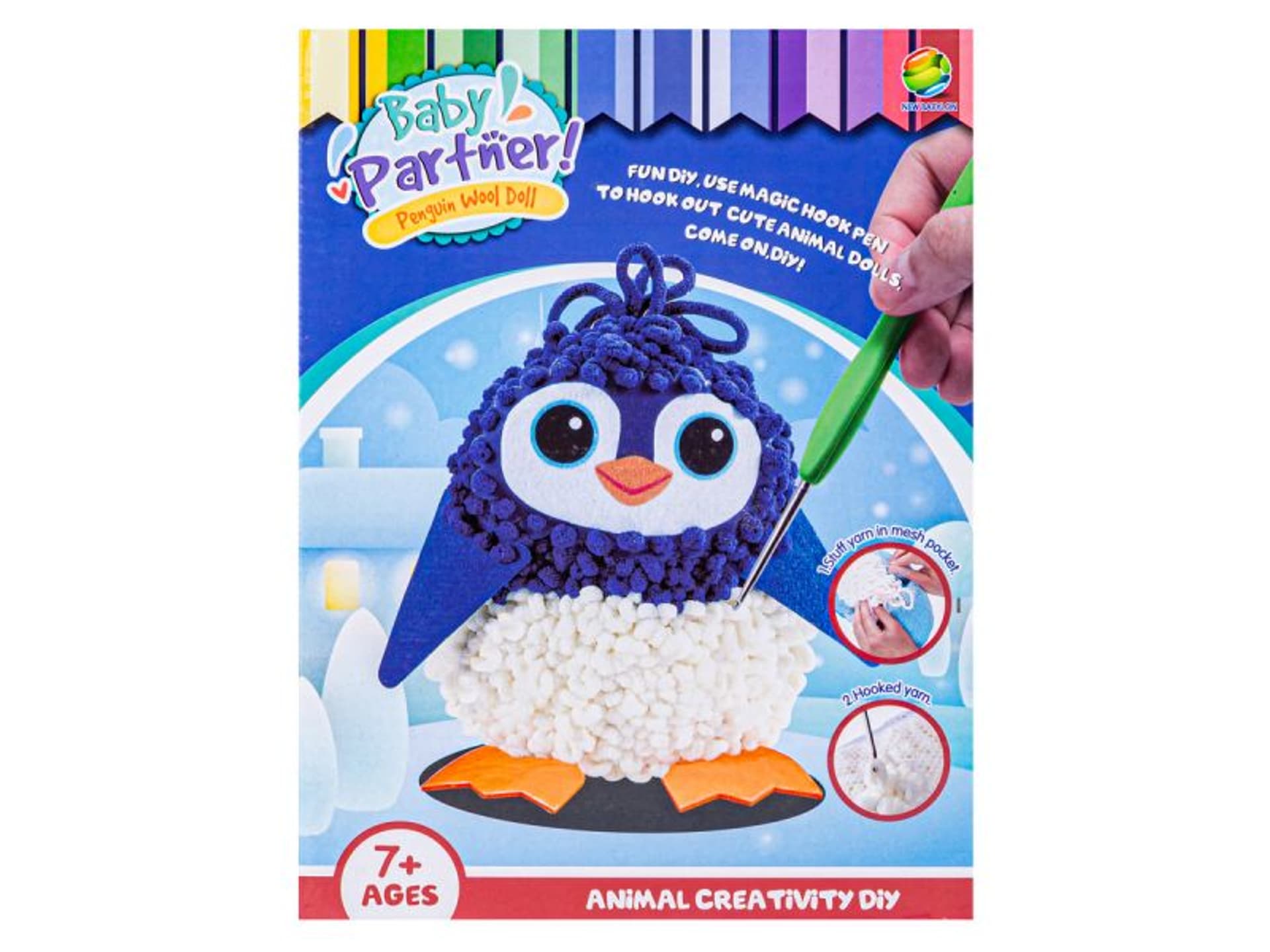 

Kreatywny Zestaw Wyszywanka, Maskotka, Pluszak Do Szycia, Poduszka Do Ozdobienia DIY PINGWIN